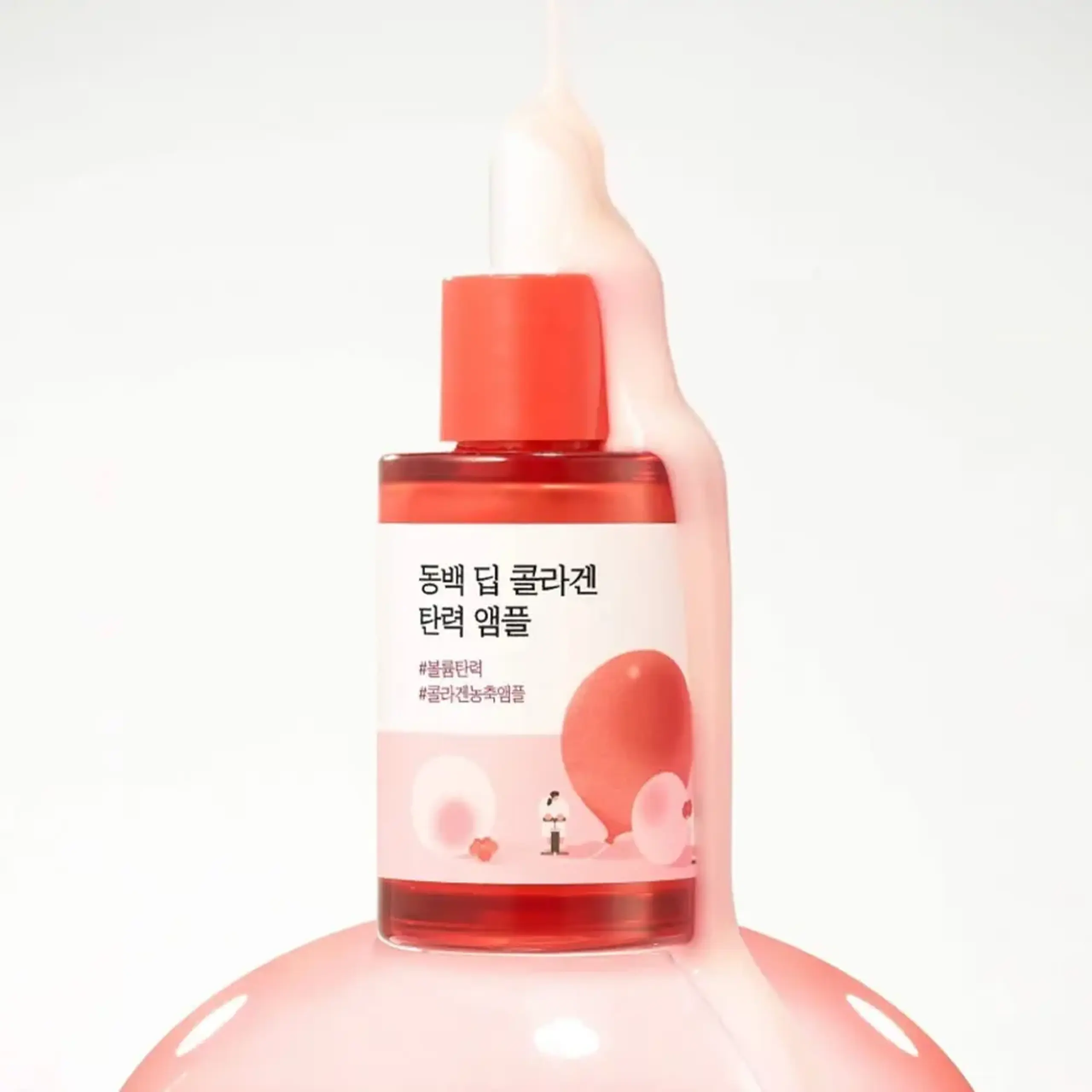 Ampulă concentrată pentru elasticitate Round Lab Camellia Deep Collagen Firming Ampoule 30ml