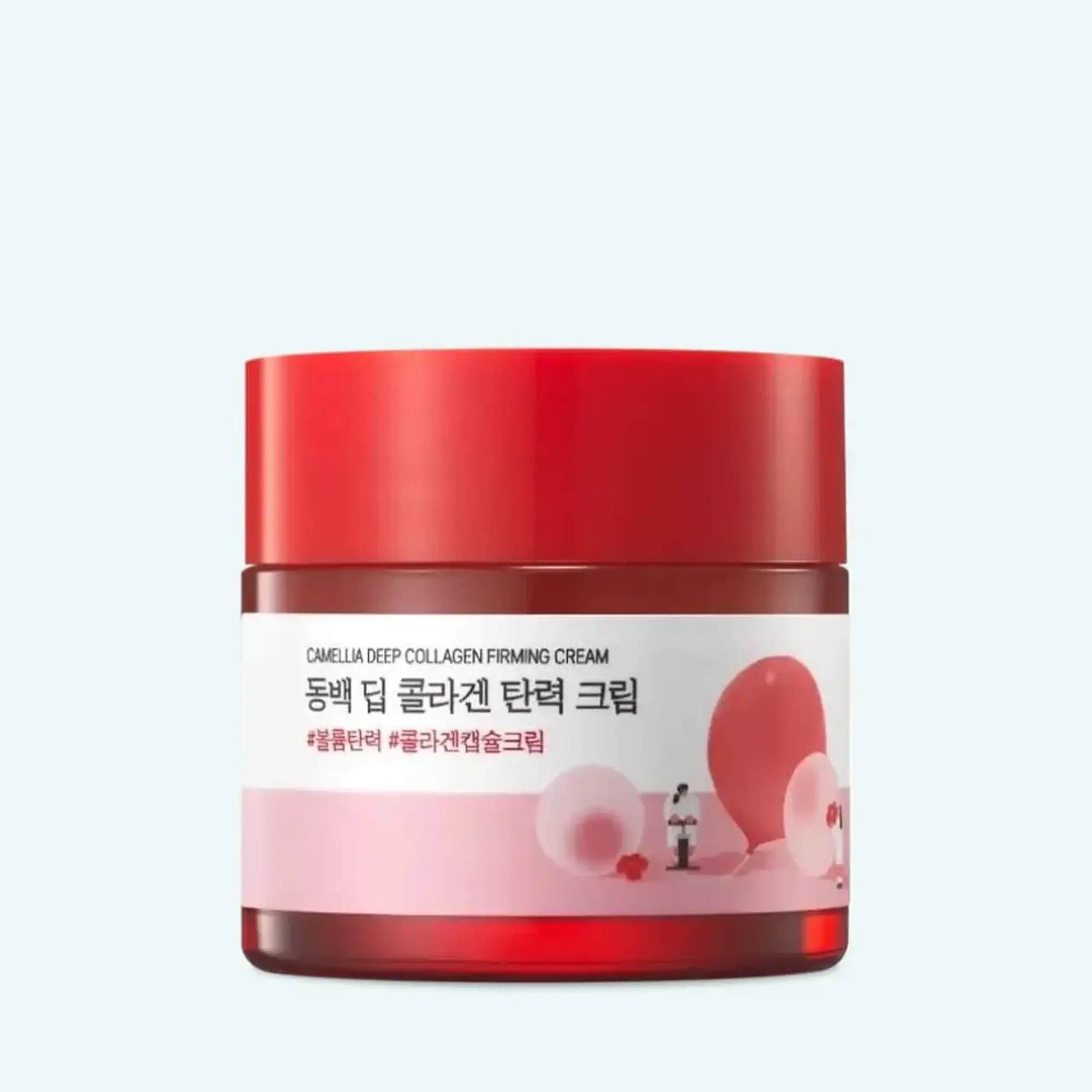 Cremă concentrată pentru fermitate și elasticitate Round Lab Camellia Deep Collagen Firming Cream 50ml