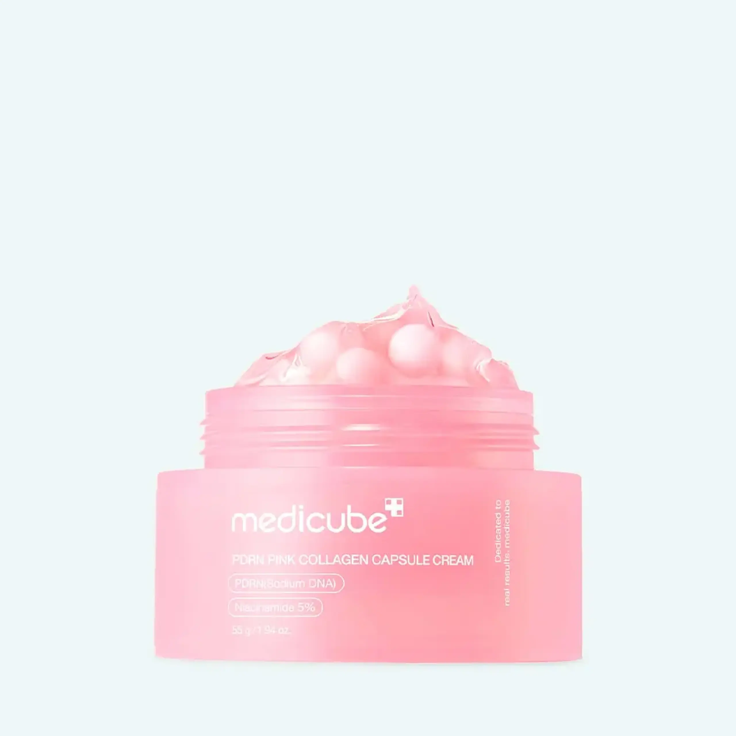 Cremă capsulată pentru fermitate și hidratare Medicube PDRN Pink Collagen Capsule Cream 55g
