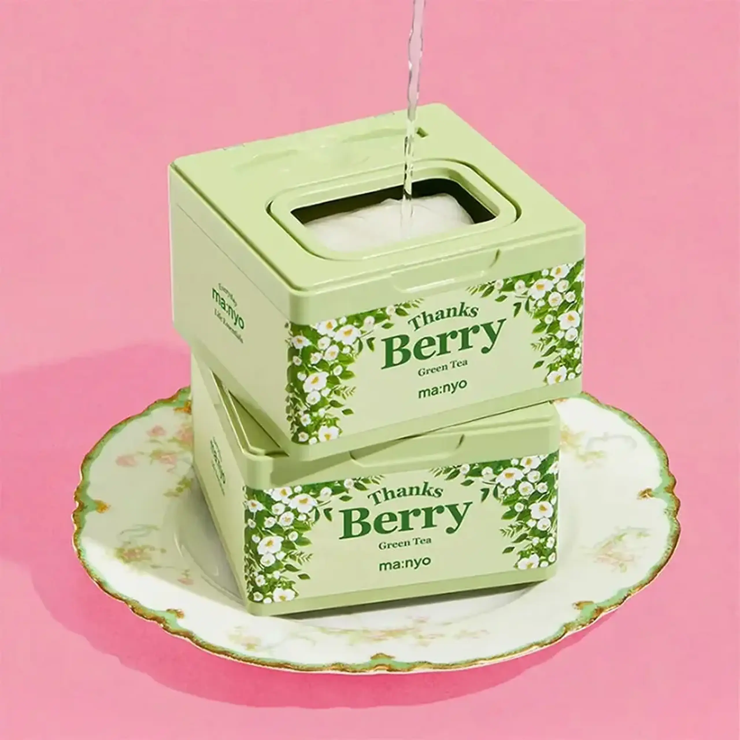 Măști țesătură Ma:nyo Thanks Berry Green Tea Mask 30pcs