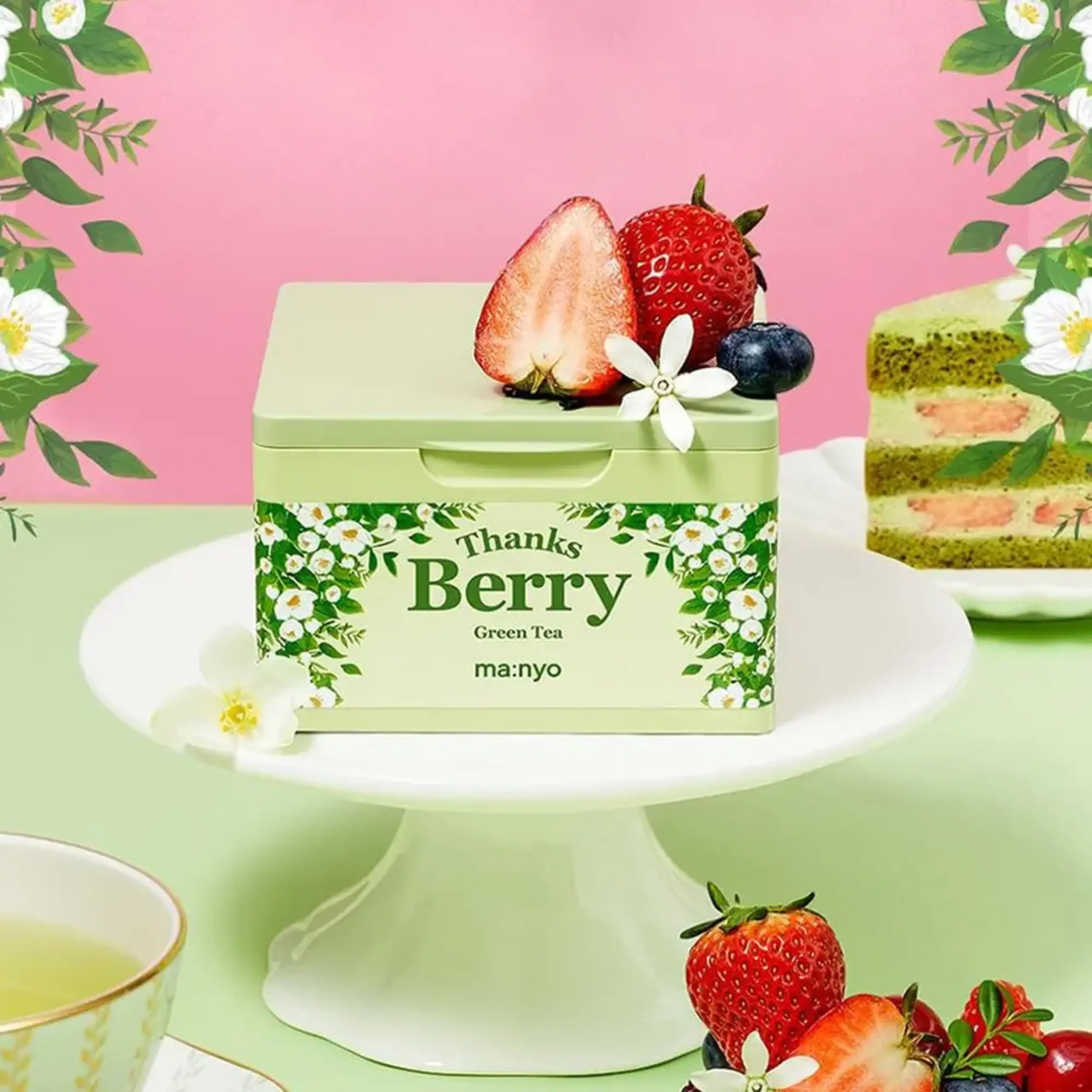 Măști țesătură Ma:nyo Thanks Berry Green Tea Mask 30pcs