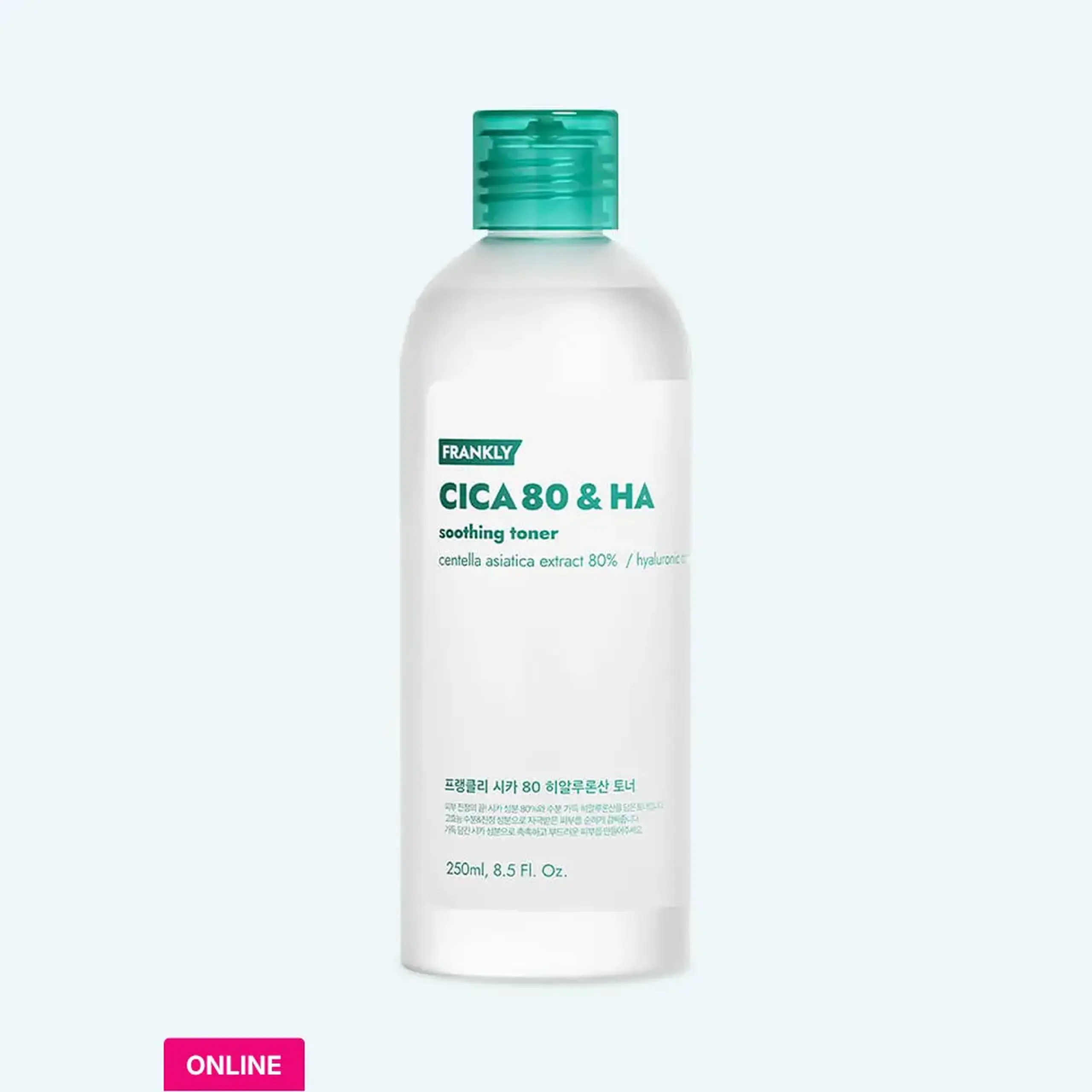 Toner calmant Frankly Cica 80% &amp; Hyaluronic Acid Toner 260ml