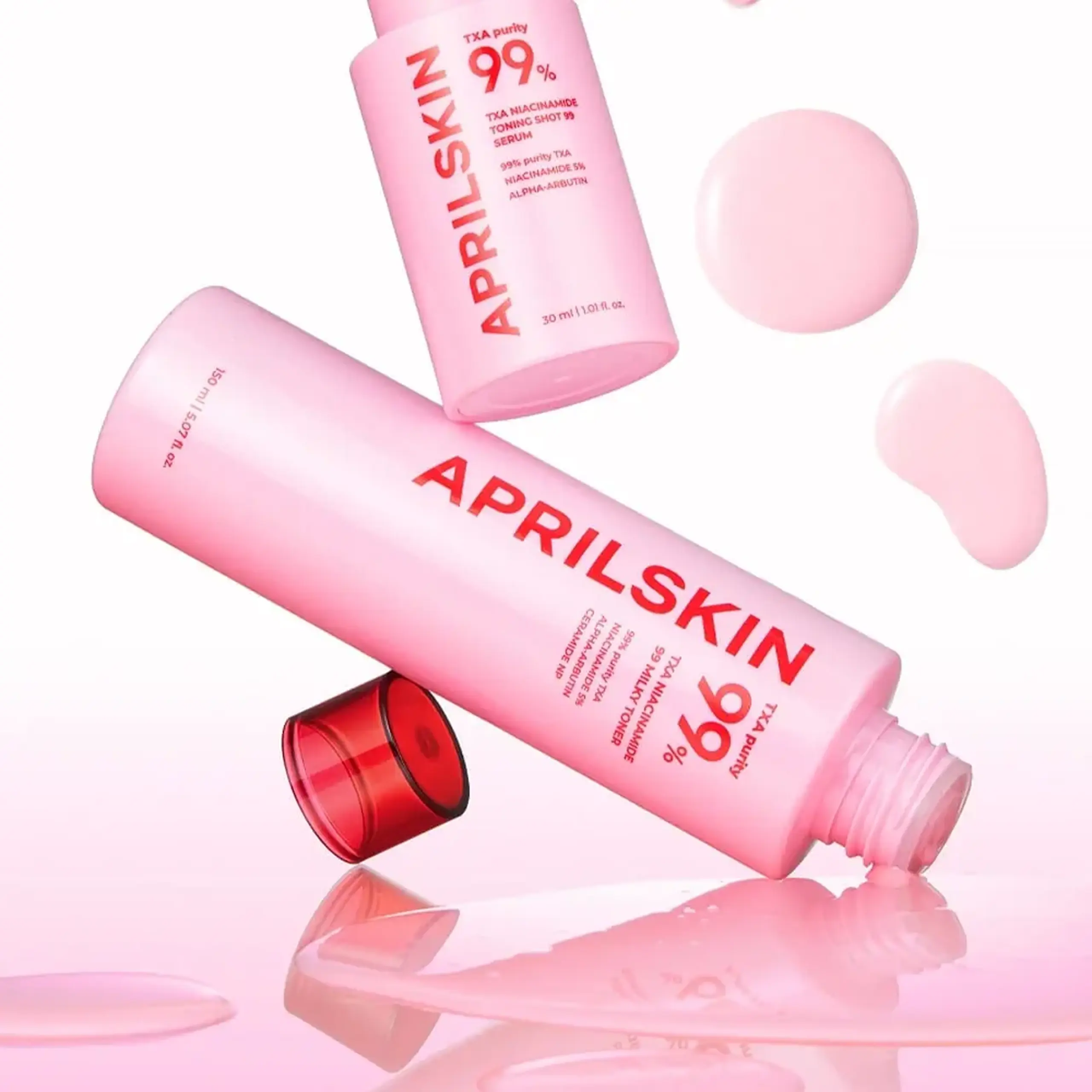 Toner pentru uniformizarea tenului Aprilskin TXA Niacinamide Toning Shot 99 Milky Toner 150 ml