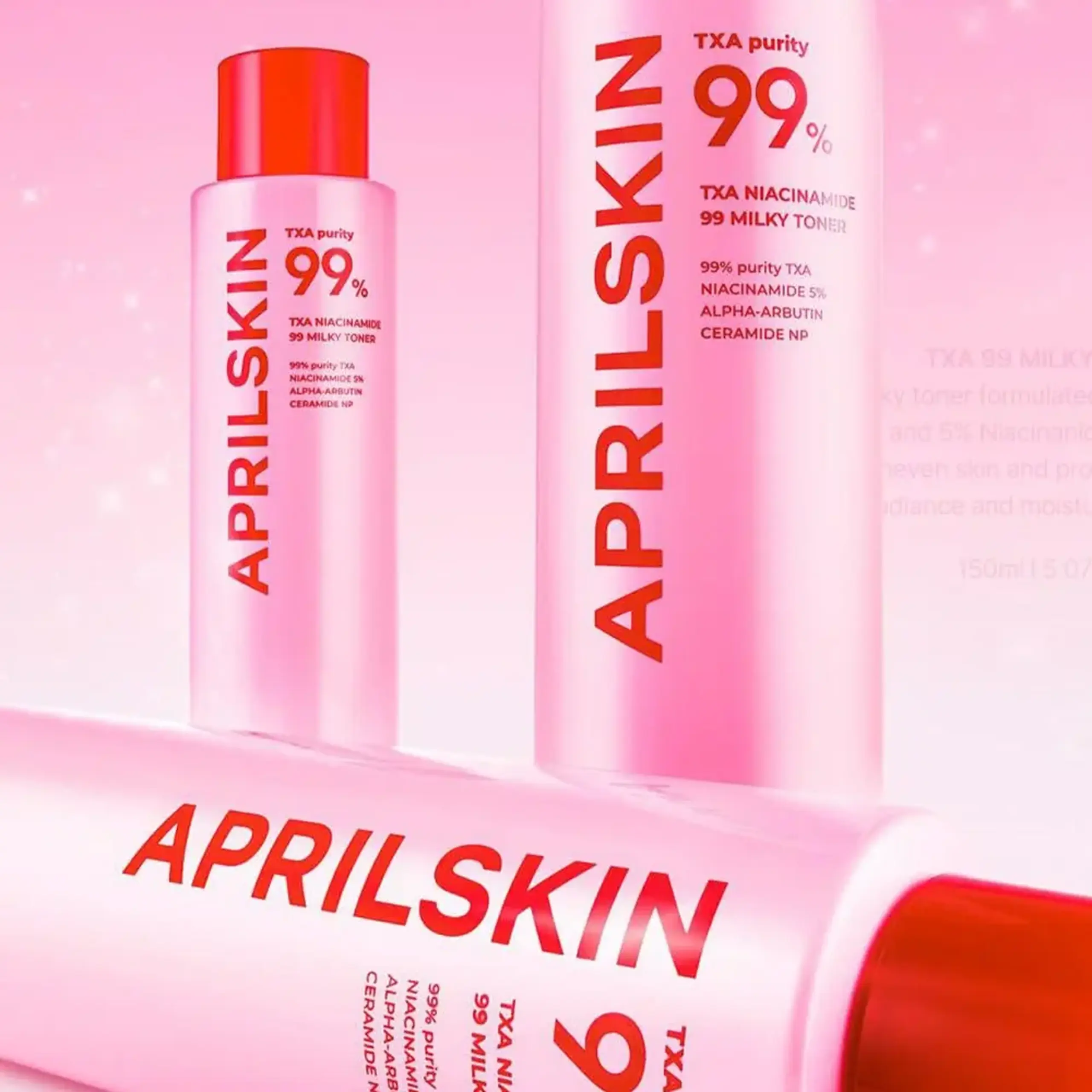 Toner pentru uniformizarea tenului Aprilskin TXA Niacinamide Toning Shot 99 Milky Toner 150 ml