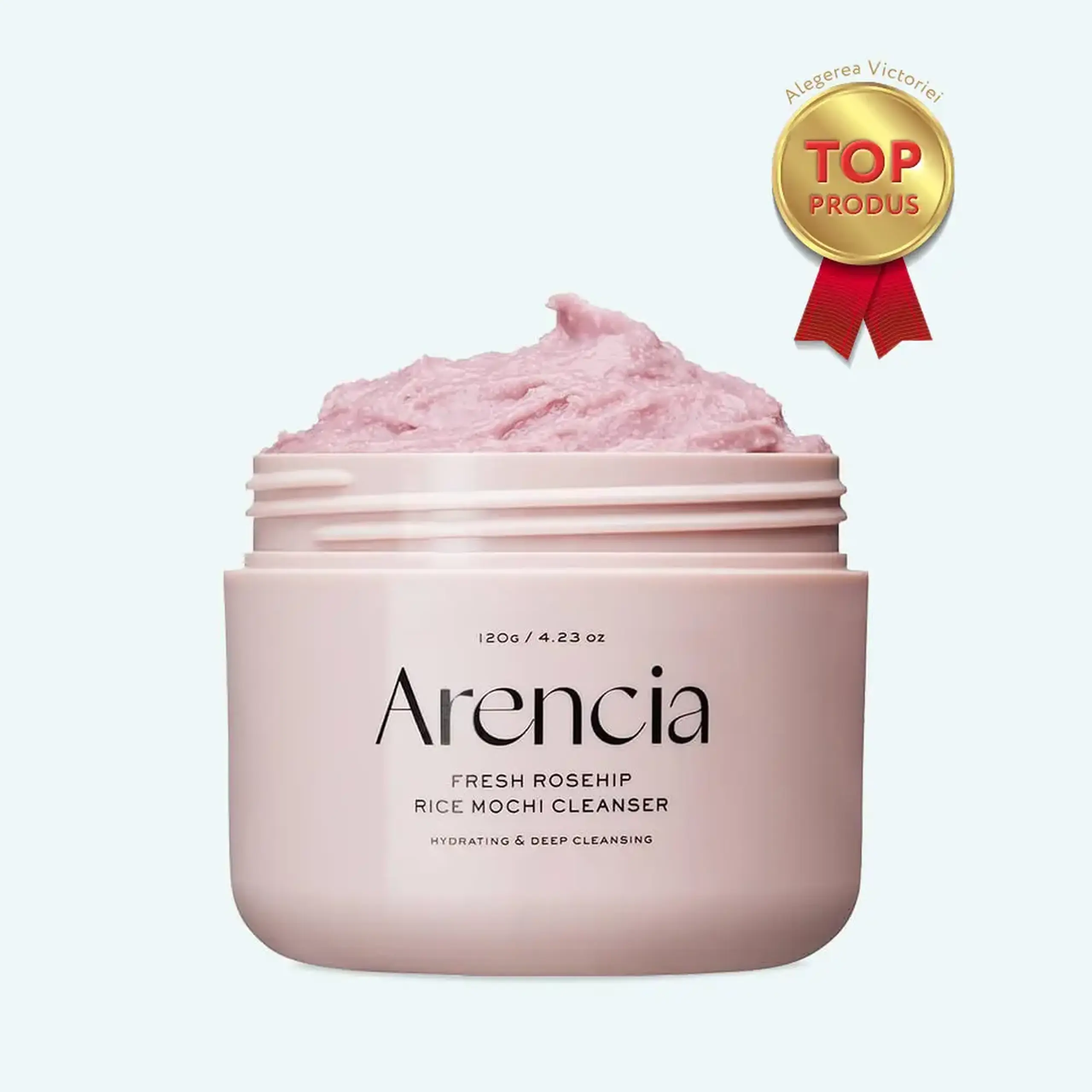 Produs de curățare 3-în-1 Arencia - Fresh Rosehip Rice Mochi Cleanser 120g
