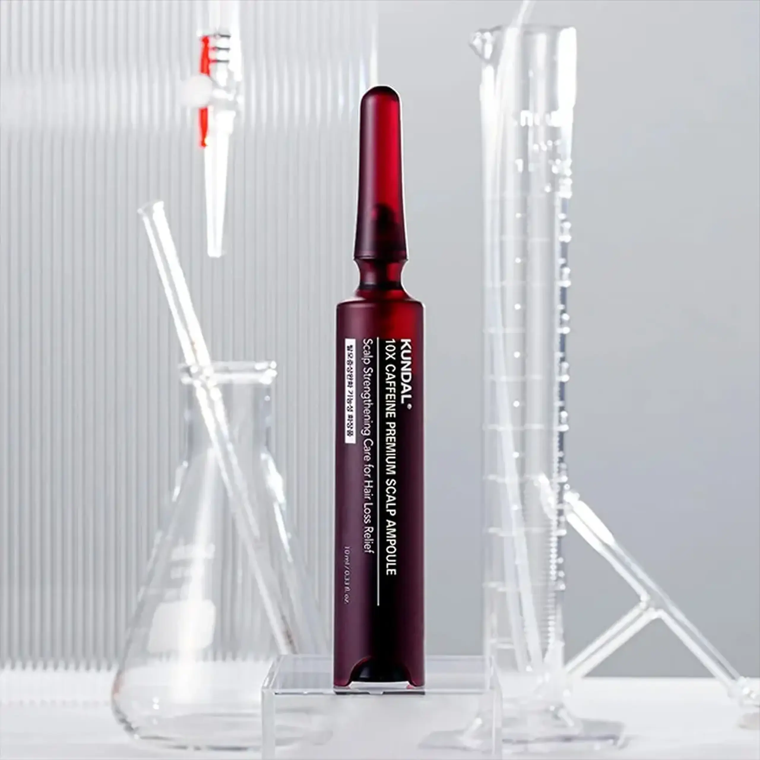Ser concentrat pentru pielea capului KUNDAL 10X Caffeine Strengthening Scalp Serum Herb Mint 10 ml