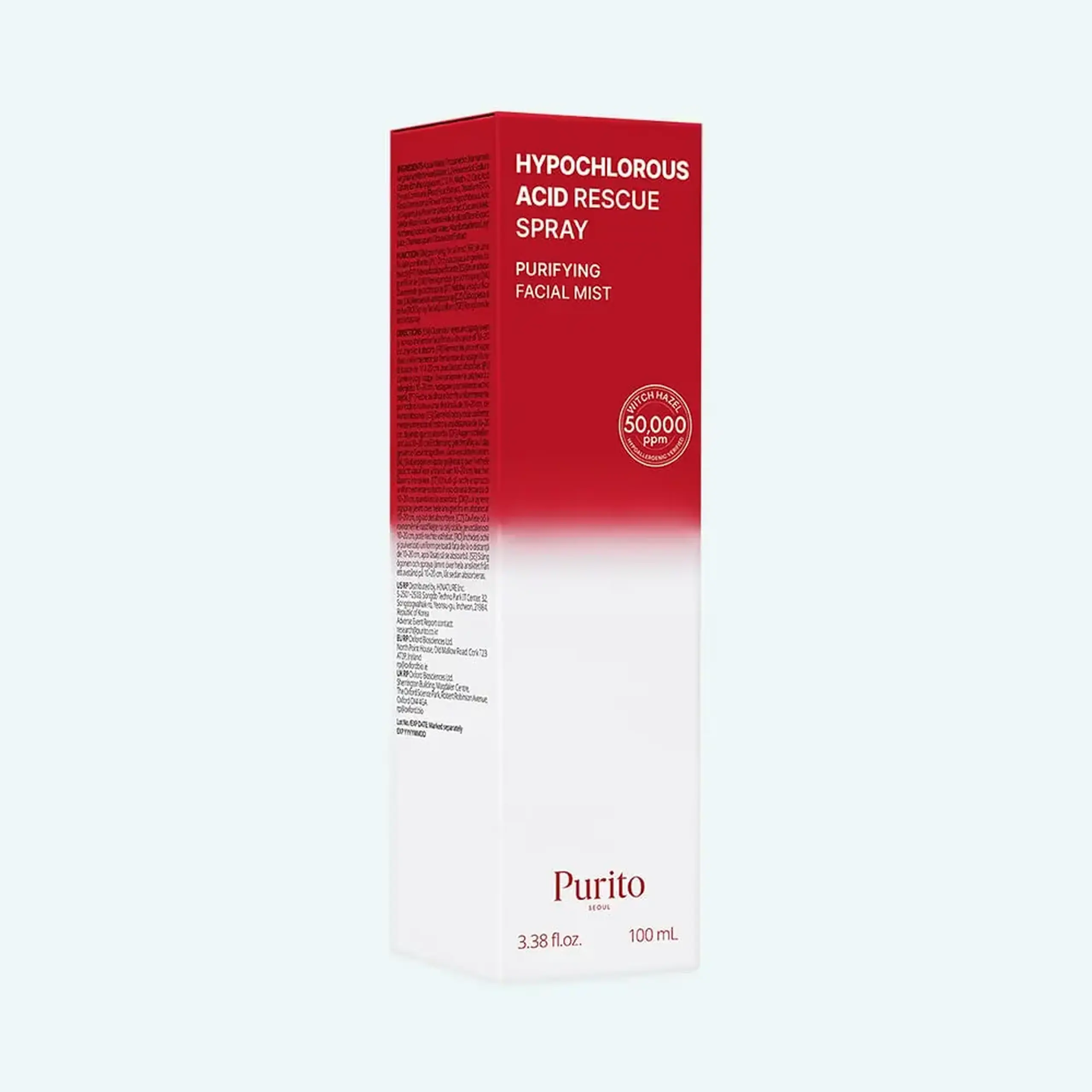 Mist PURITO Hypochlorous Acid Rescue Spray 100ml