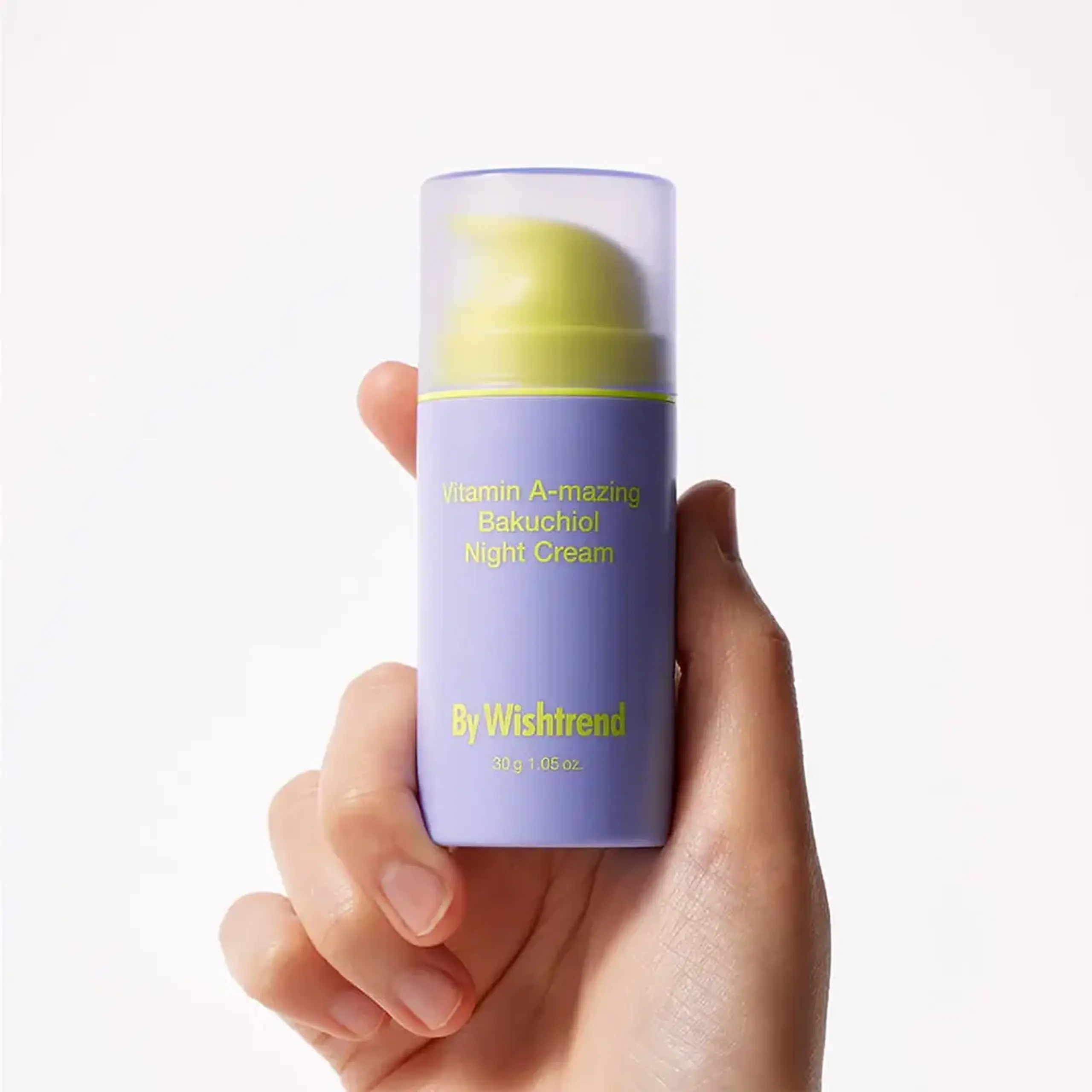 Cremă de noapte cu retinal și bakuchiol By Wishtrend Vitamin A-mazing Bakuchiol Night Cream 30 g
