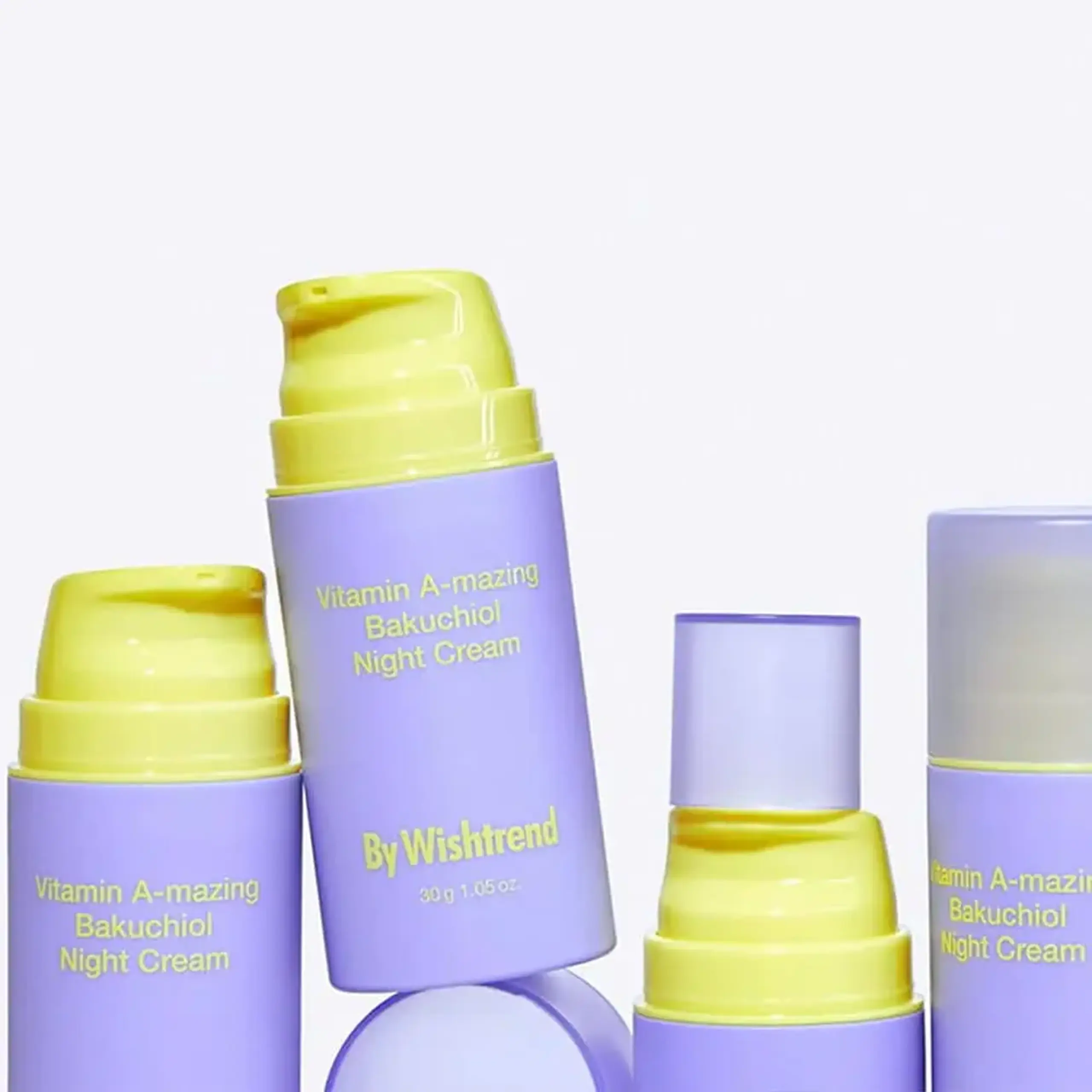Cremă de noapte cu retinal și bakuchiol By Wishtrend Vitamin A-mazing Bakuchiol Night Cream 30 g