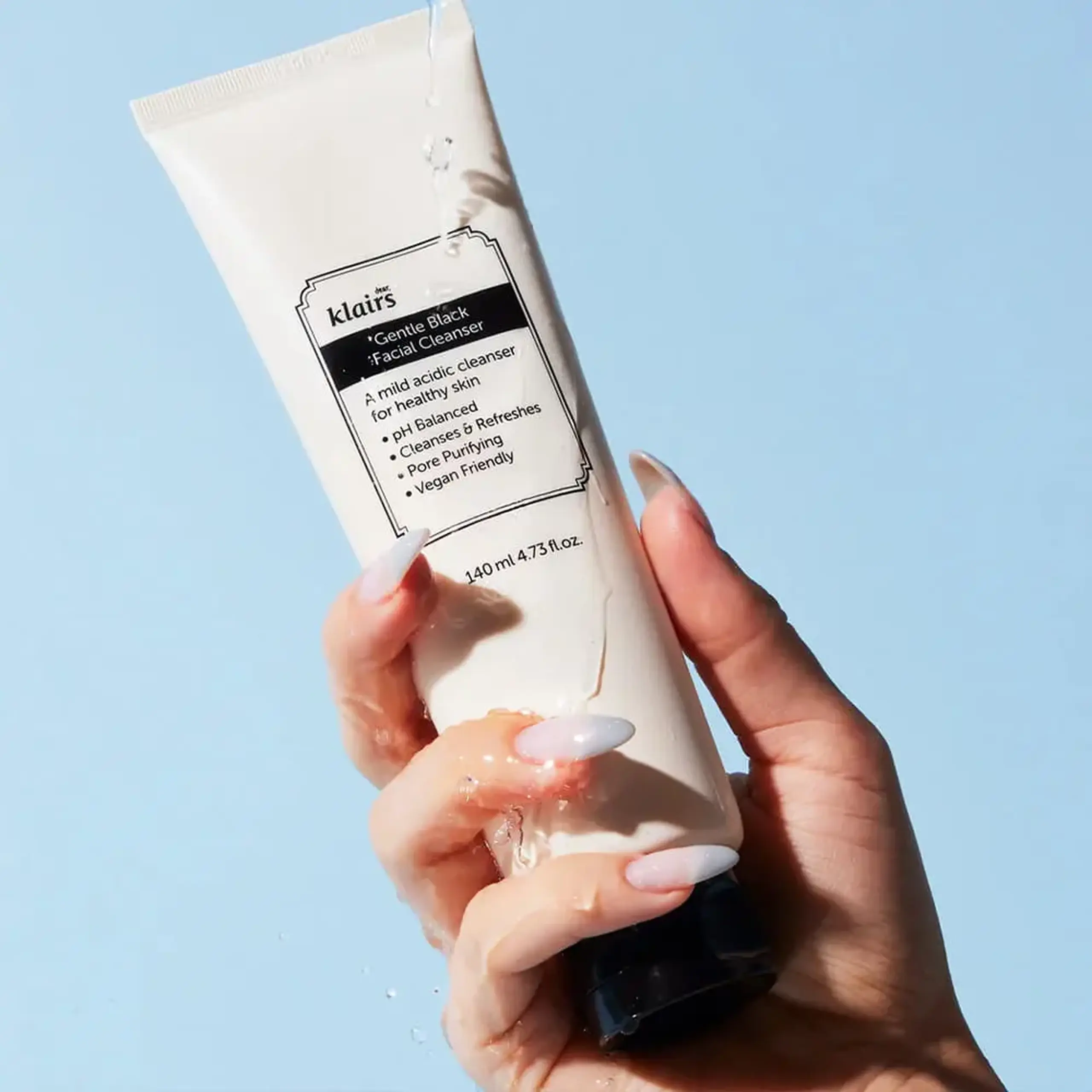Spumă de curățare blândă Dear, Klairs Gentle Black Facial Cleanser 140ml