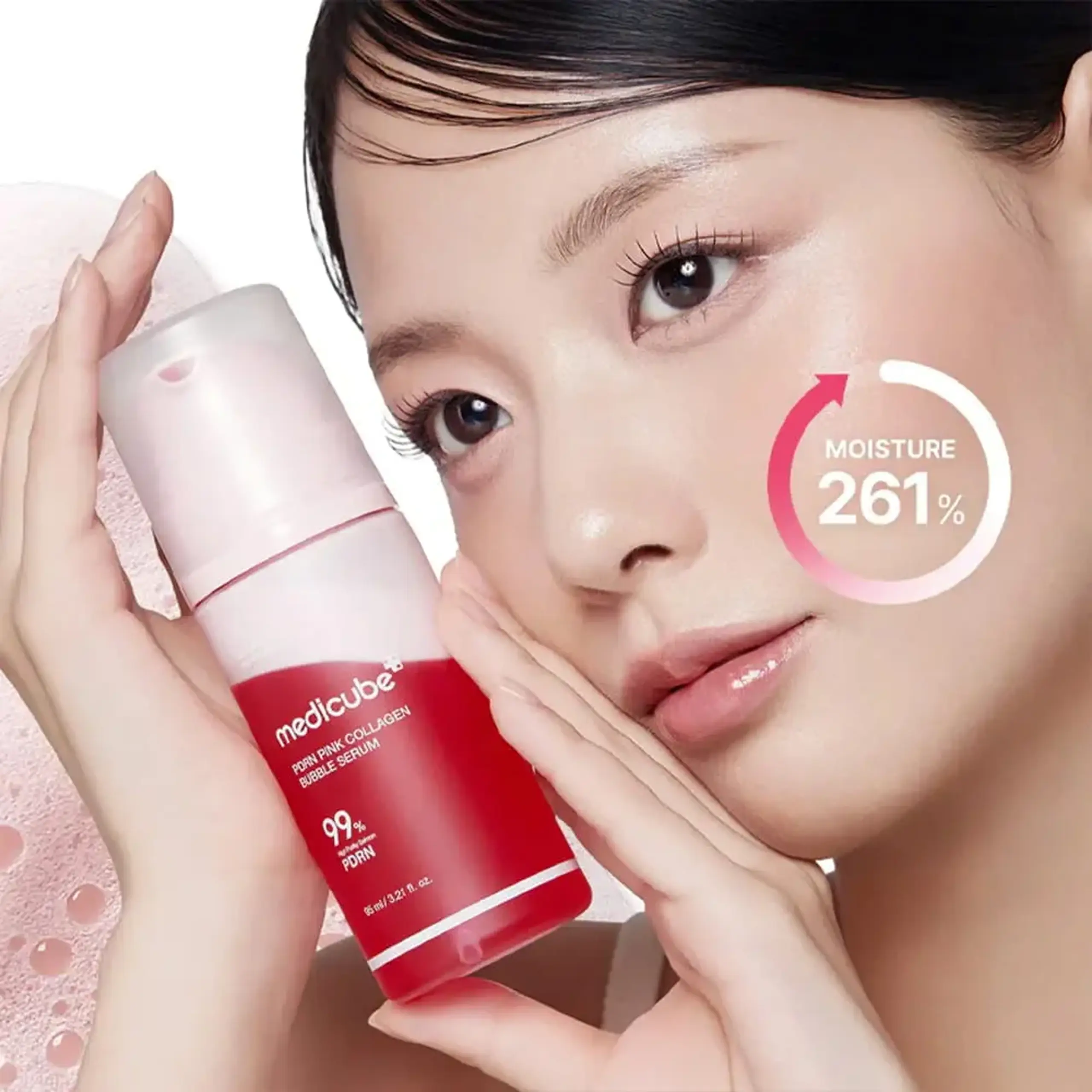 Serum hidratant Medicube PDRN Pink Collagen Bubble Serum 95ml