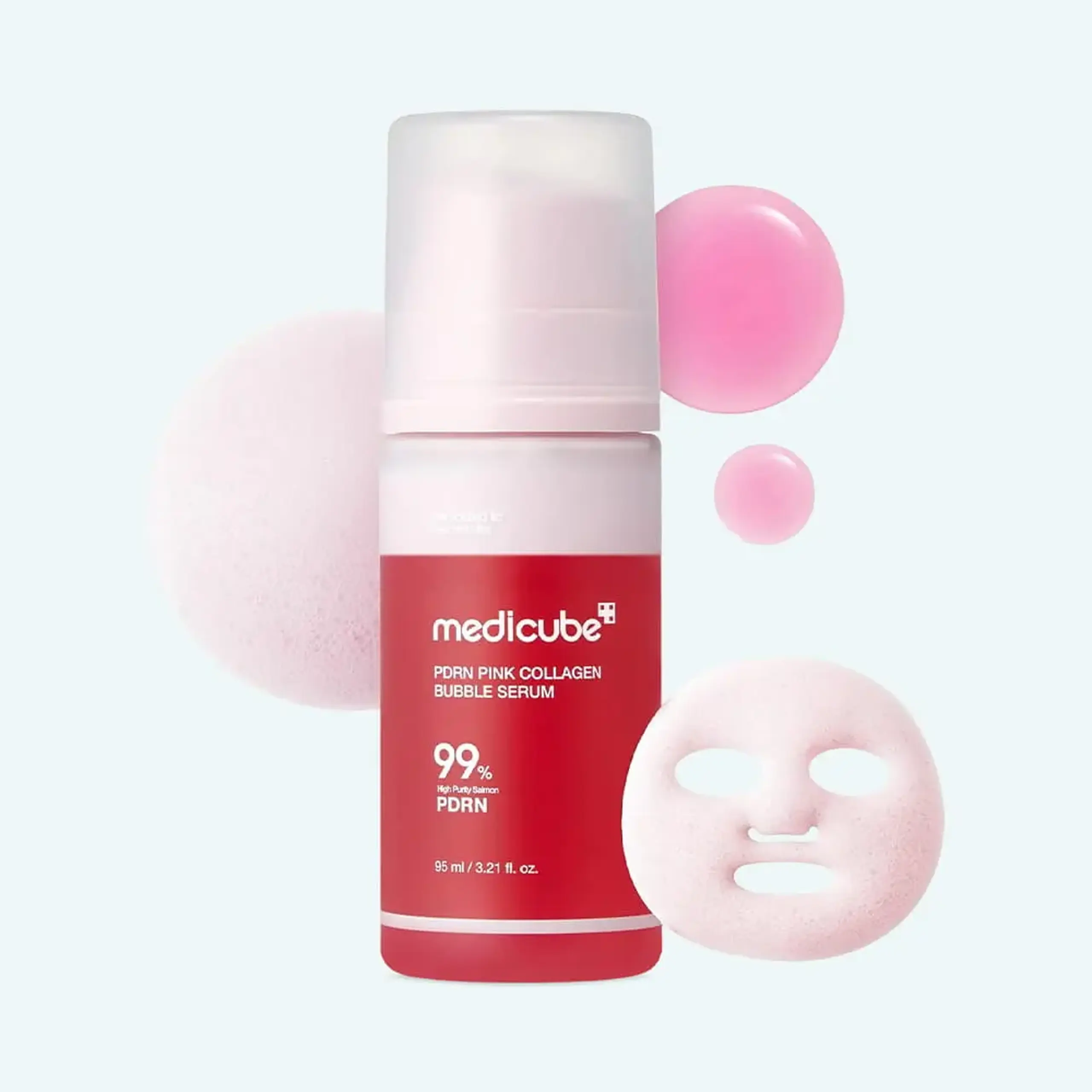 Serum hidratant Medicube PDRN Pink Collagen Bubble Serum 95ml