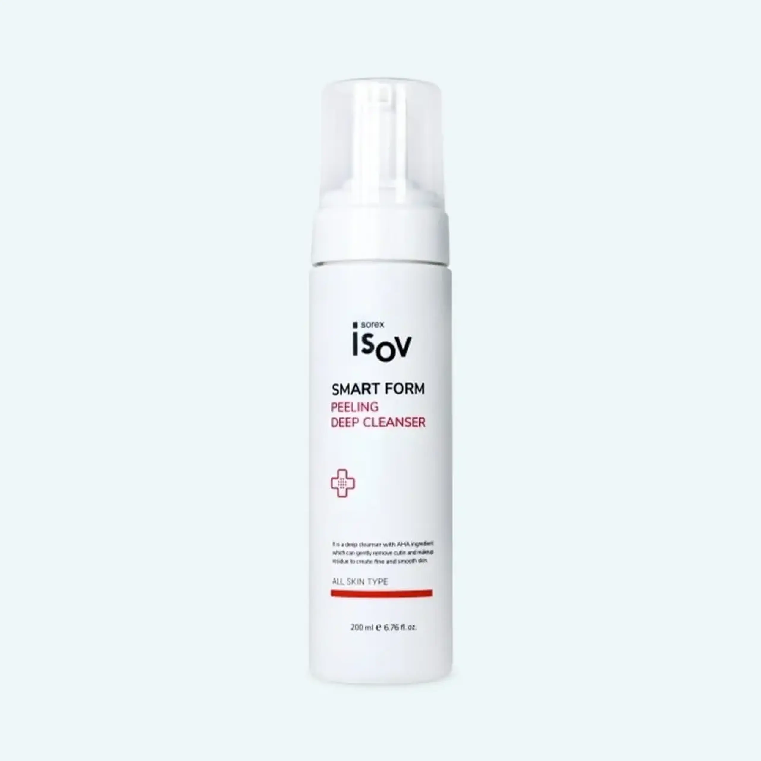 Spumă-mousse de curățare cu acizi AHA Isov Smart Form Peeling Deep Cleanser 200ml