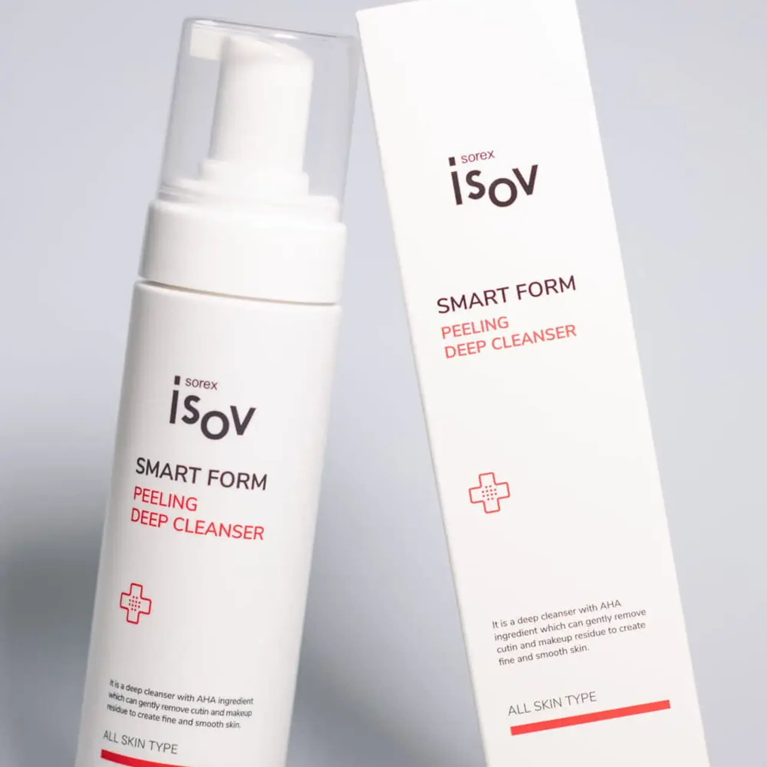 Spumă-mousse de curățare cu acizi AHA Isov Smart Form Peeling Deep Cleanser 200ml