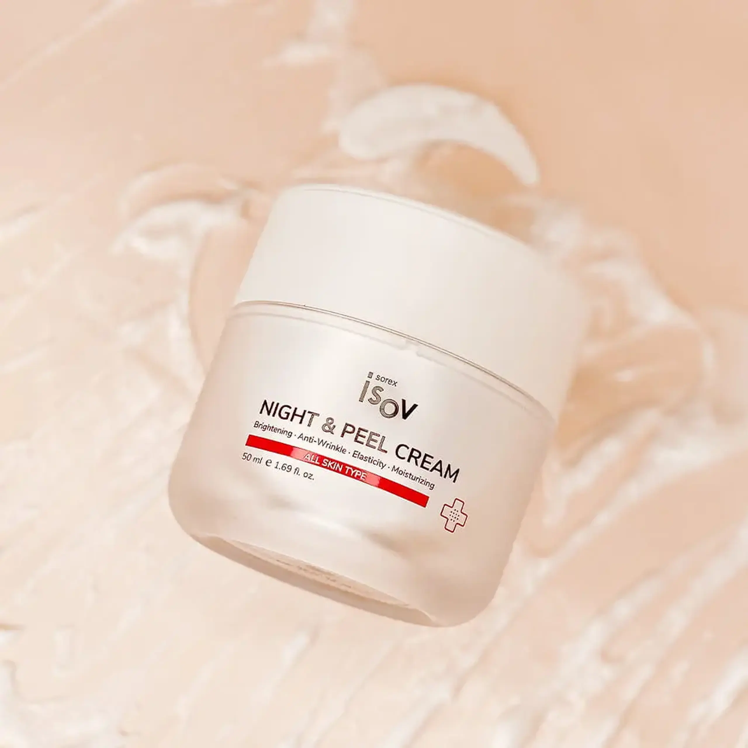Cremă exfoliantă capsulată de noapte cu extracte din fructe Isov Night &amp; Peel Cream 50ml