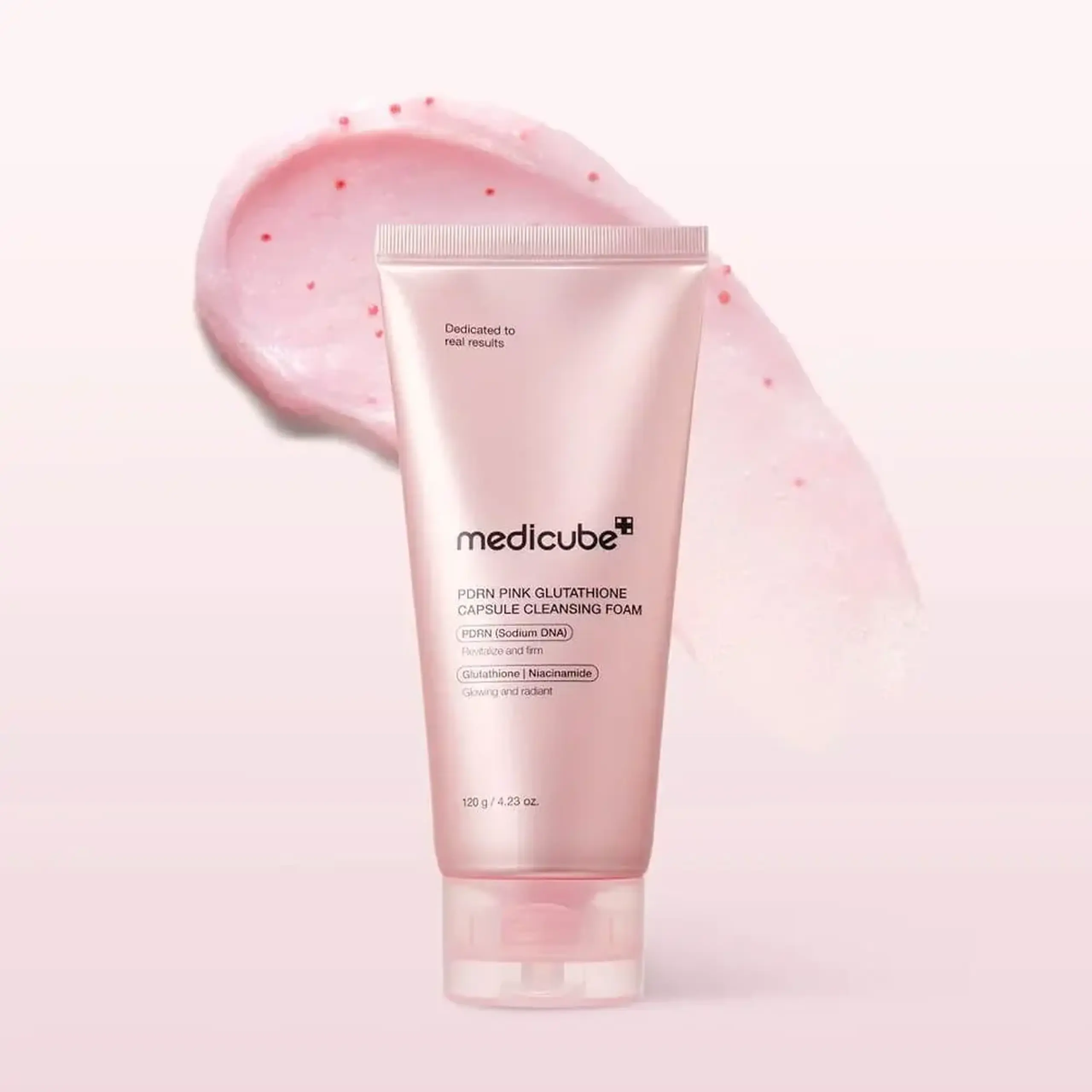 Spumă de curățare profundă Medicube PDRN PINK GLUTATHIONE CAPSULE CLEANSING FOAM 120g
