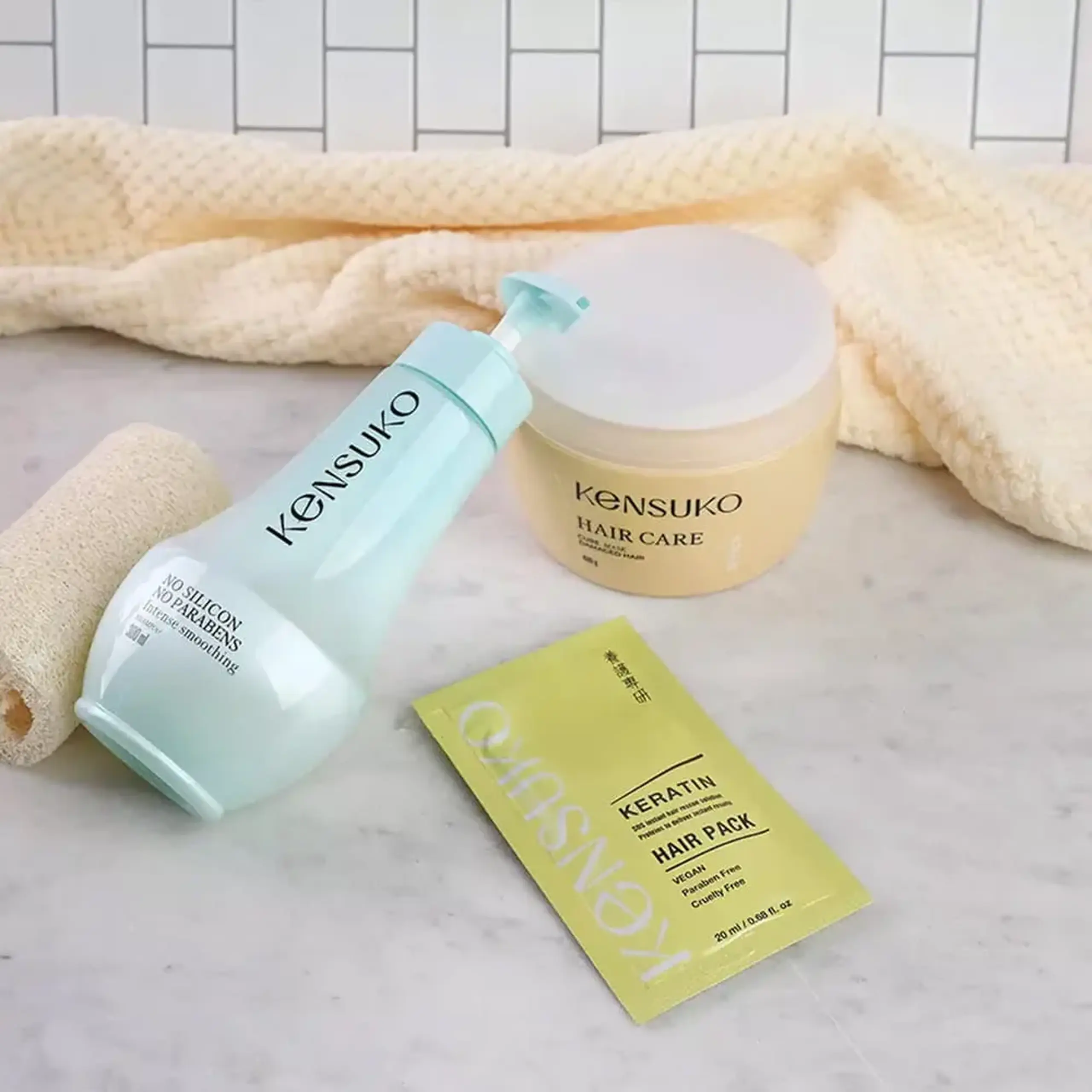 Mască pentru păr deteriorat KENSUKO Damaged cure hair mask 480ml