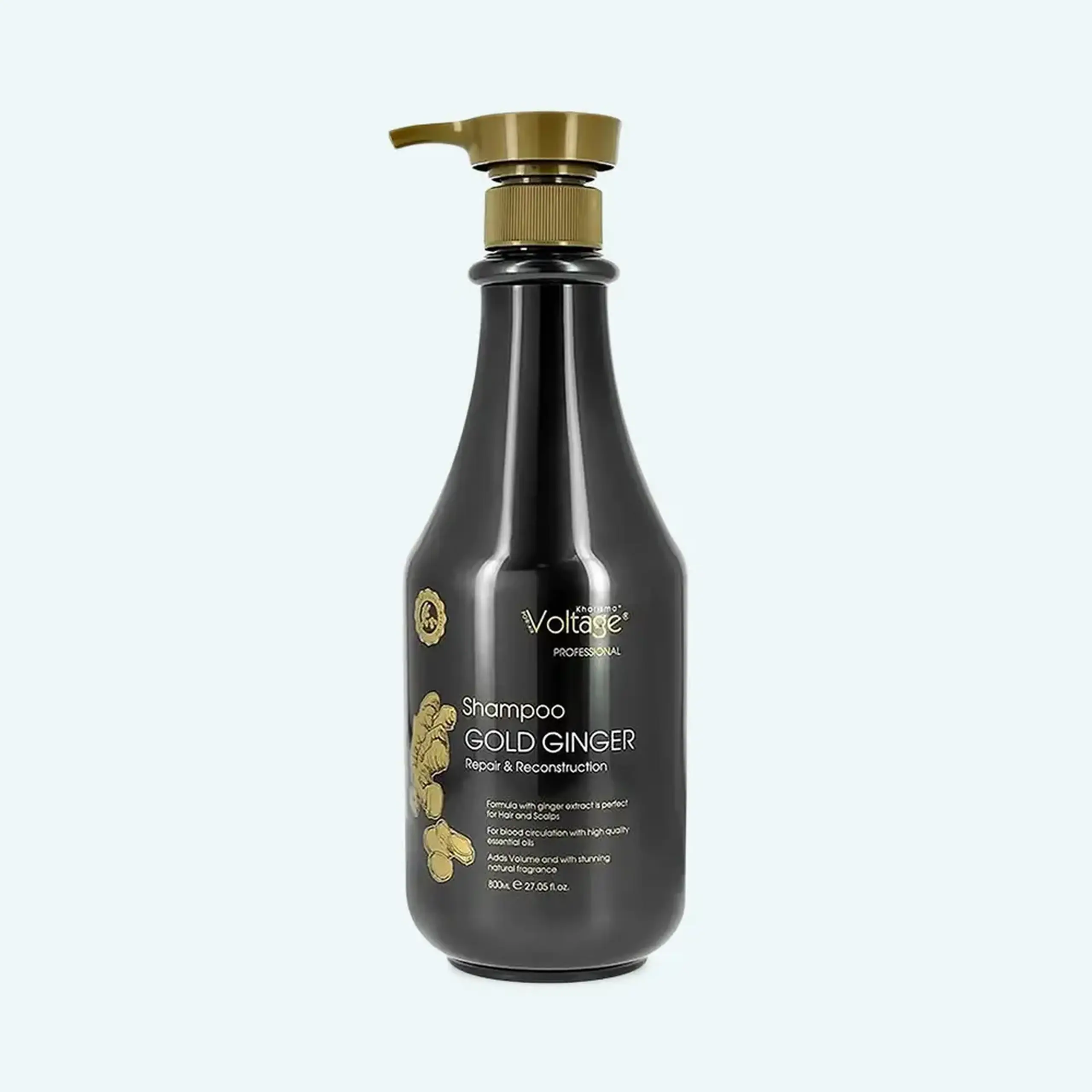 Șampon pentru reparare și reconstrucție KHARISMA VOLTAGE hair shampoo gold ginger repair and reconstruction 800ml