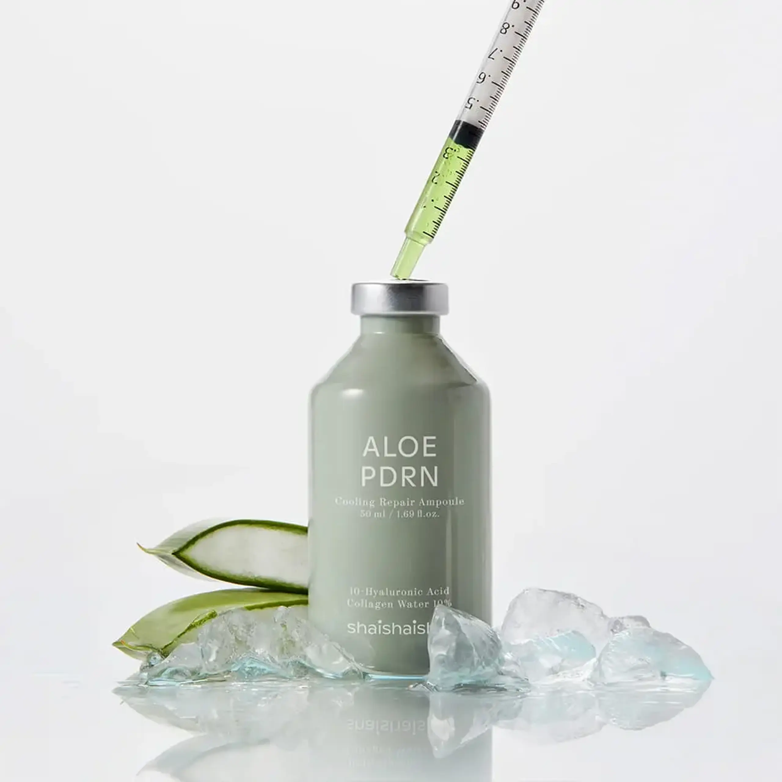 Ampulă reparatoare cu efect răcoritor SHAISHAISHAI Aloe PDRN Cooling Repair Ampoule 50ml