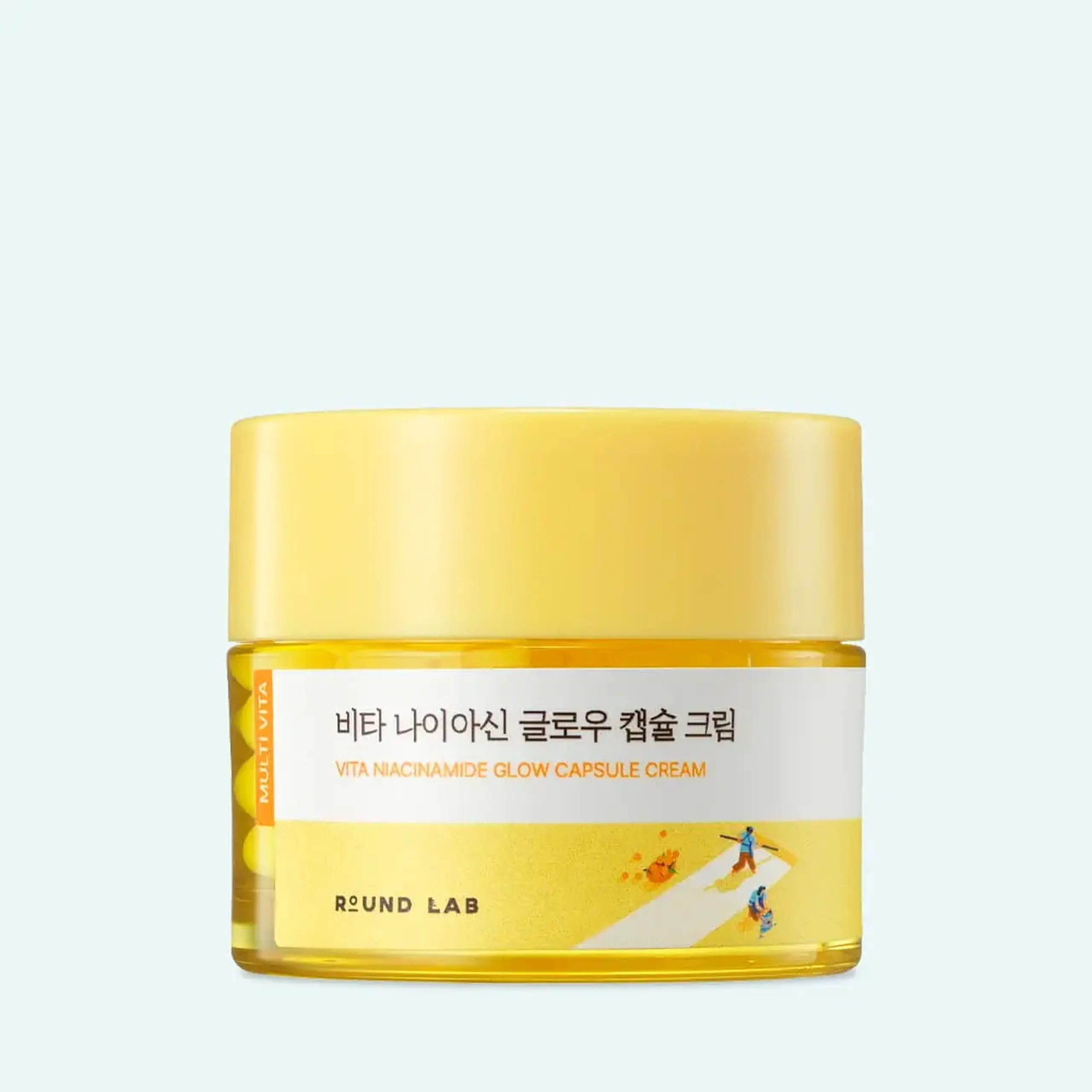 Cremă-gel iluminatoare cu niacinamidă Round Lab Vita Niacinamide Glow Capsule Cream 50ml