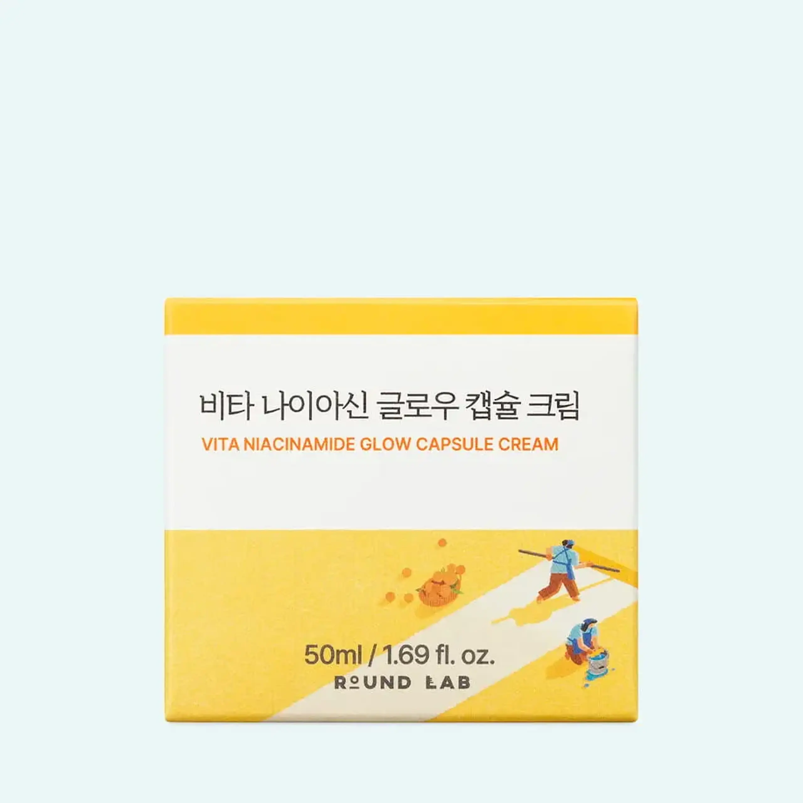 Cremă-gel iluminatoare cu niacinamidă Round Lab Vita Niacinamide Glow Capsule Cream 50ml