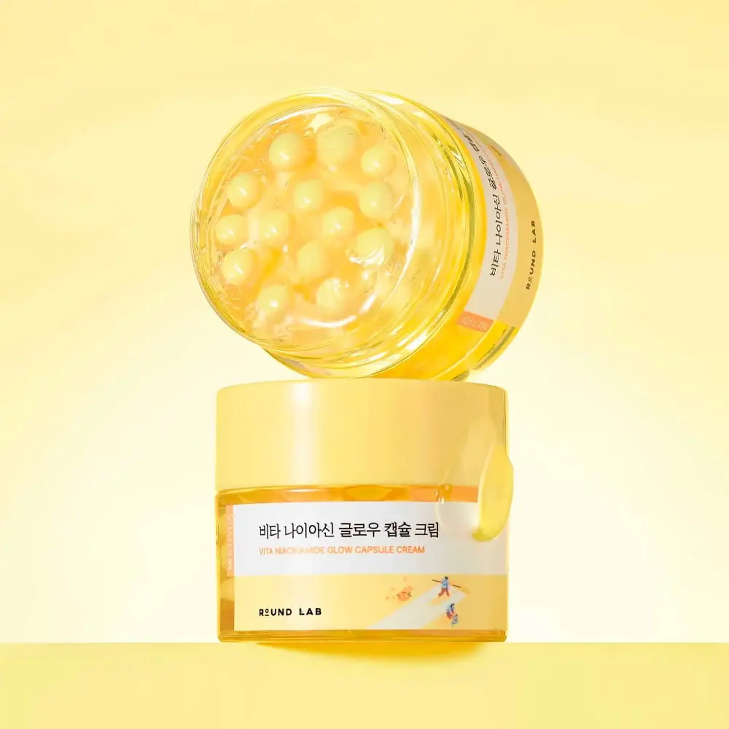 Cremă-gel iluminatoare cu niacinamidă Round Lab Vita Niacinamide Glow Capsule Cream 50ml