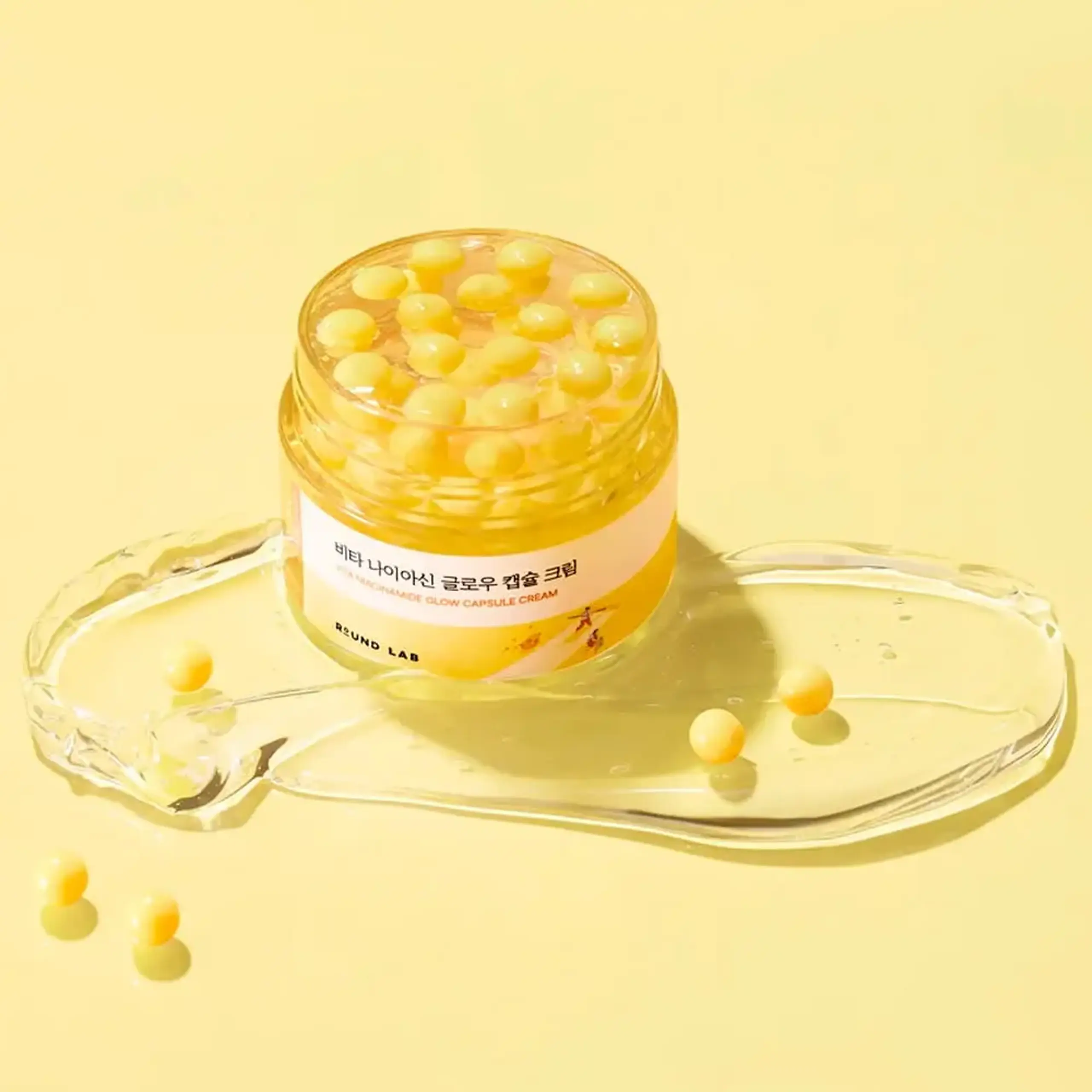 Cremă-gel iluminatoare cu niacinamidă Round Lab Vita Niacinamide Glow Capsule Cream 50ml