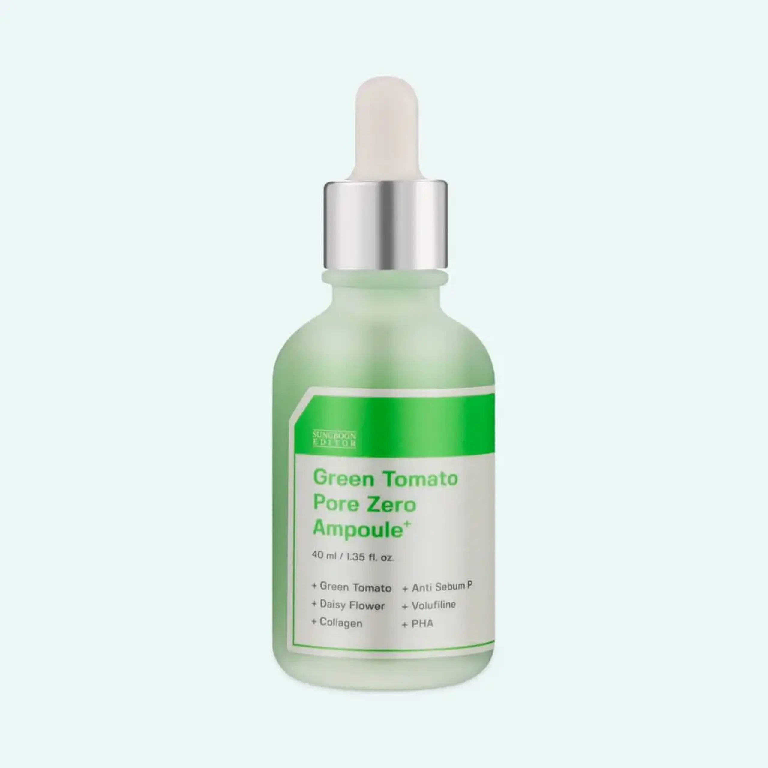 Ser concentrat seboregulator Sungboon Editor Green Tomato Pore Zero Ampoule+ 40ml