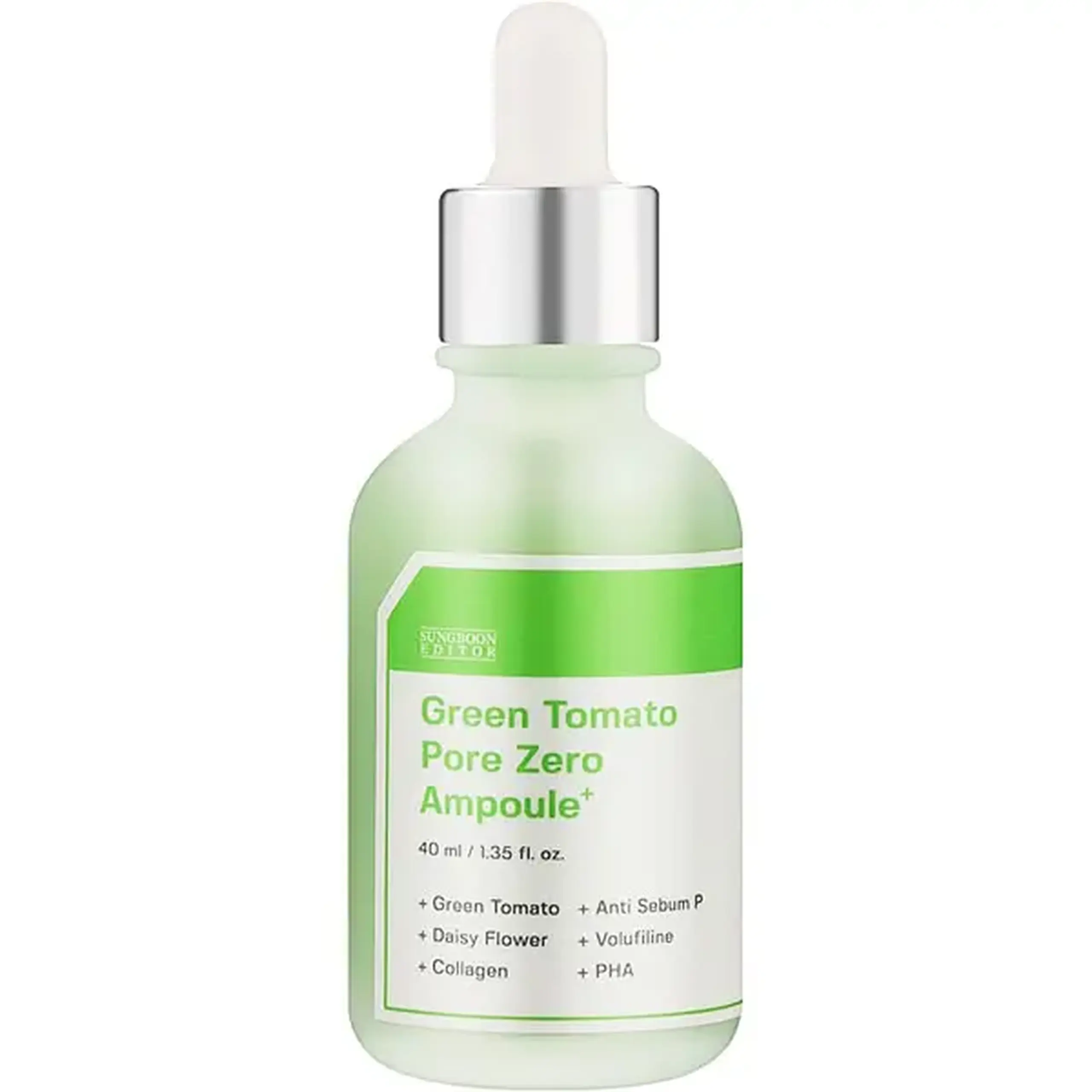 Ser concentrat seboregulator Sungboon Editor Green Tomato Pore Zero Ampoule+ 40ml