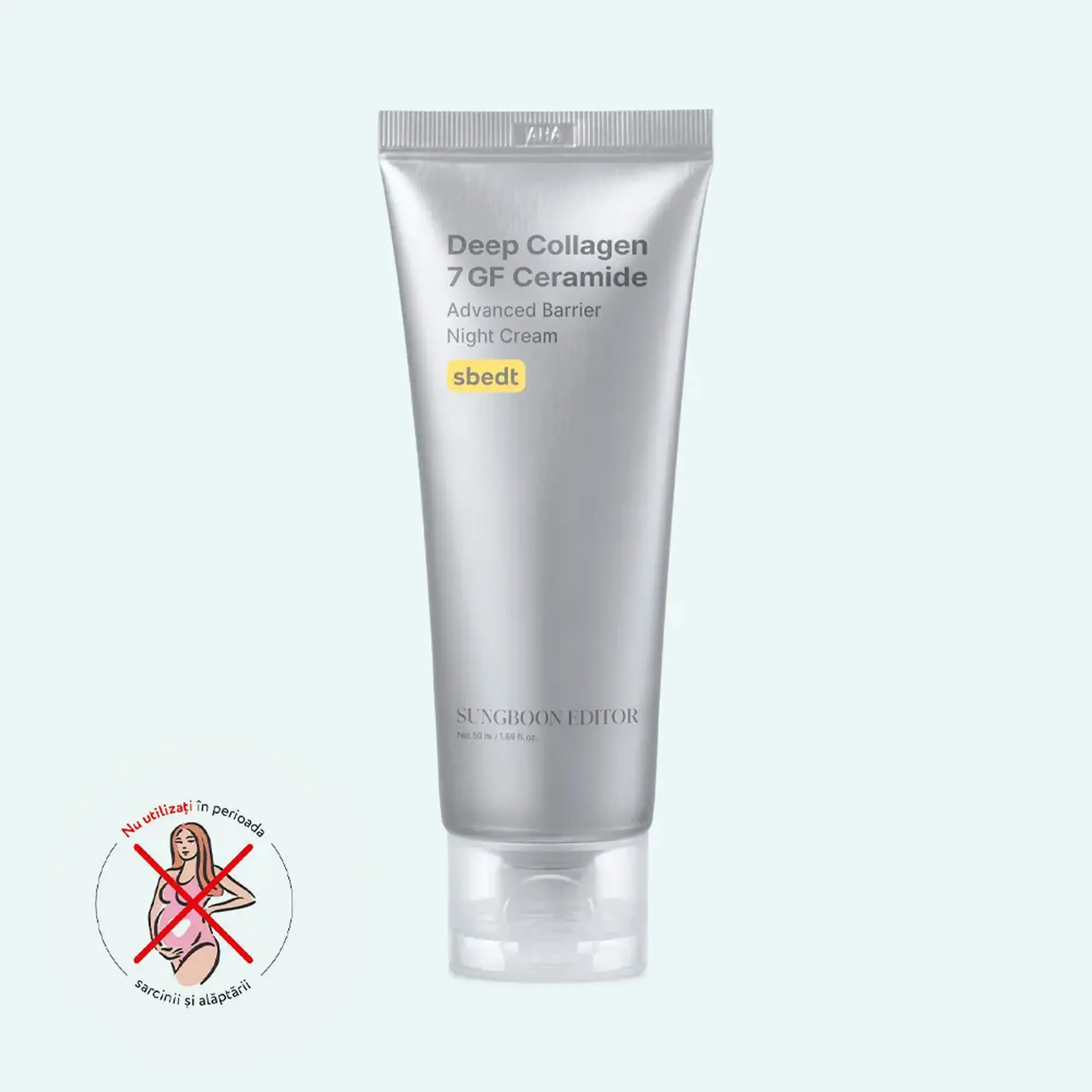 Cremă de noapte nutritivă Sungboon Editor Deep Collagen 7GF Ceramide Advanced Barrier Night Cream 50ml