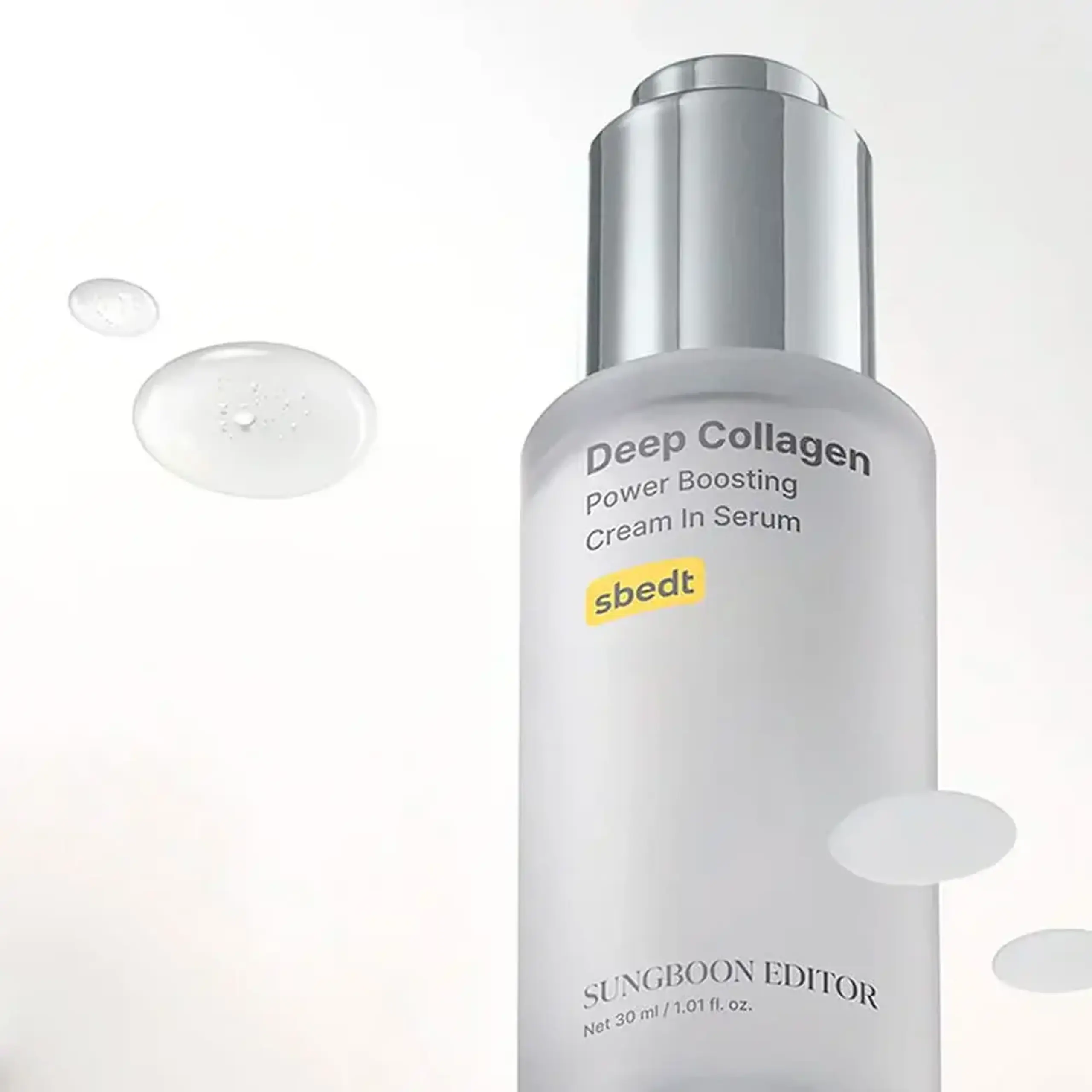 Ser cremos pentru pielea deshidratată, anti-age Sungboon Editor Deep Collagen Power Boosting Cream In Serum 30ml