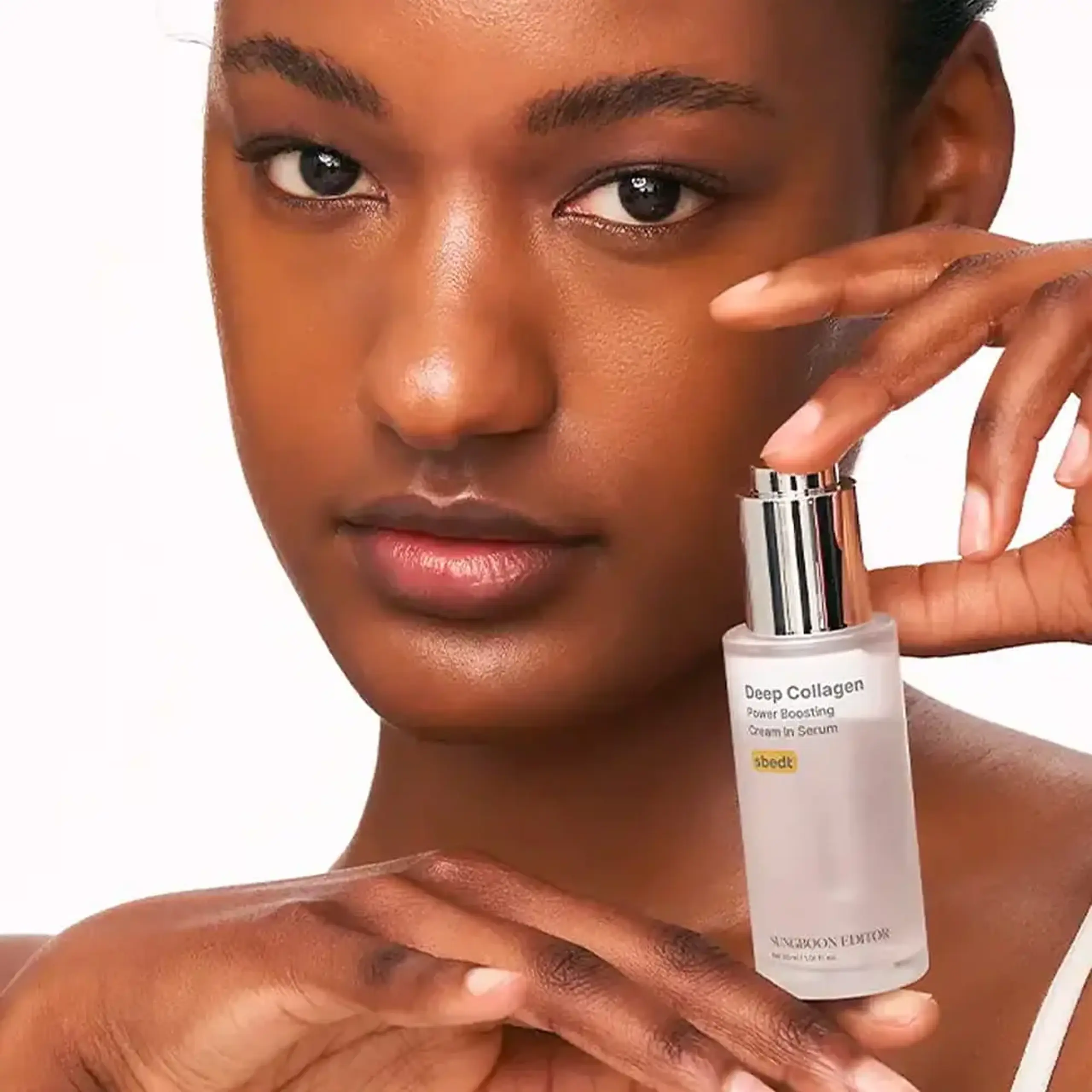 Ser cremos pentru pielea deshidratată, anti-age Sungboon Editor Deep Collagen Power Boosting Cream In Serum 30ml