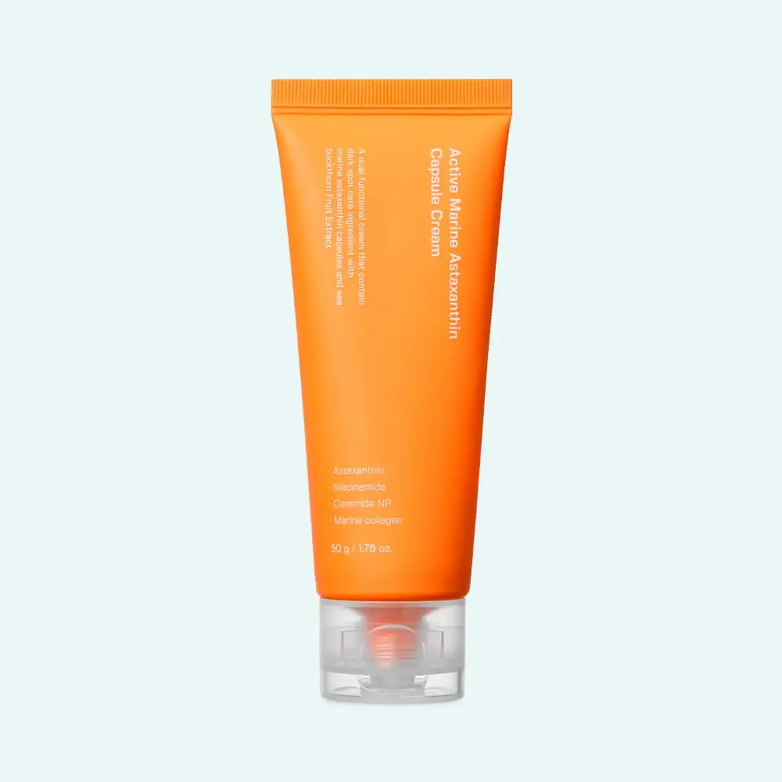 Cremă antioxidantă cu capsule de astaxantină Sungboon Editor Actice Marine Astaxanthin Capsule Cream 50g