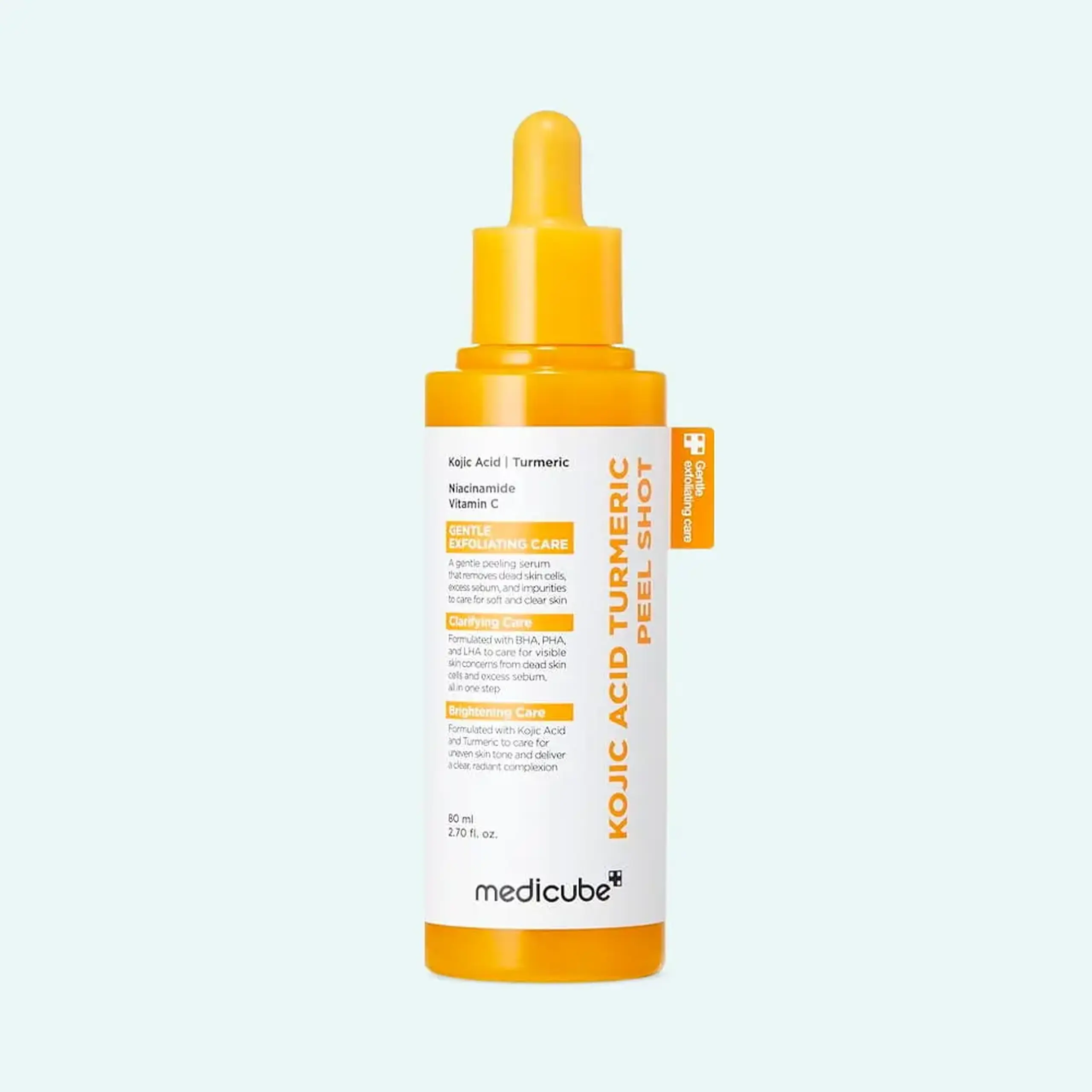 Ser exfoliant și iluminator cu Acid Kojic și Niacinamidă Medicube Kojic Acid Turmeric Peel Shot 80ml
