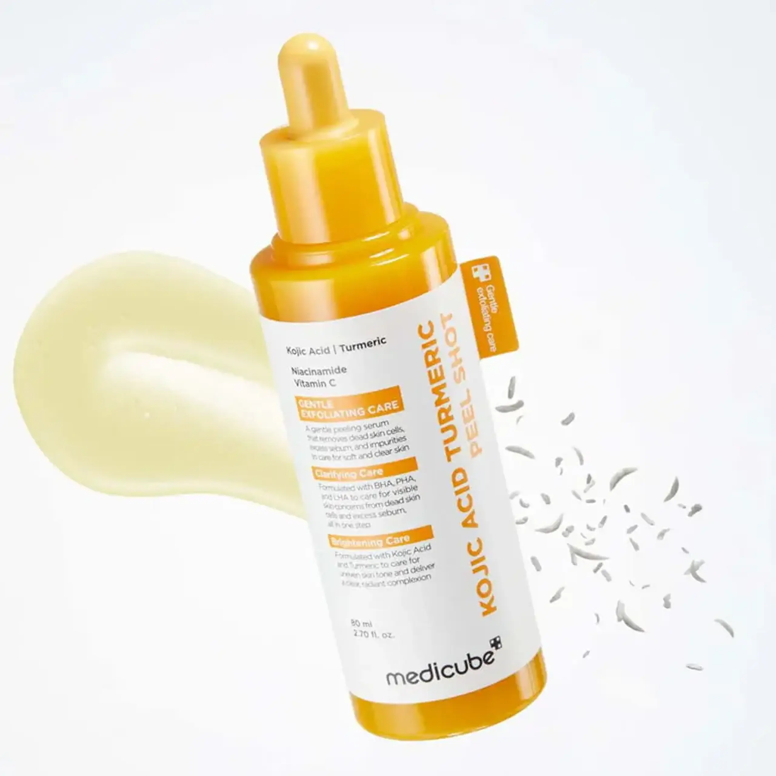 Ser exfoliant și iluminator cu Acid Kojic și Niacinamidă Medicube Kojic Acid Turmeric Peel Shot 80ml