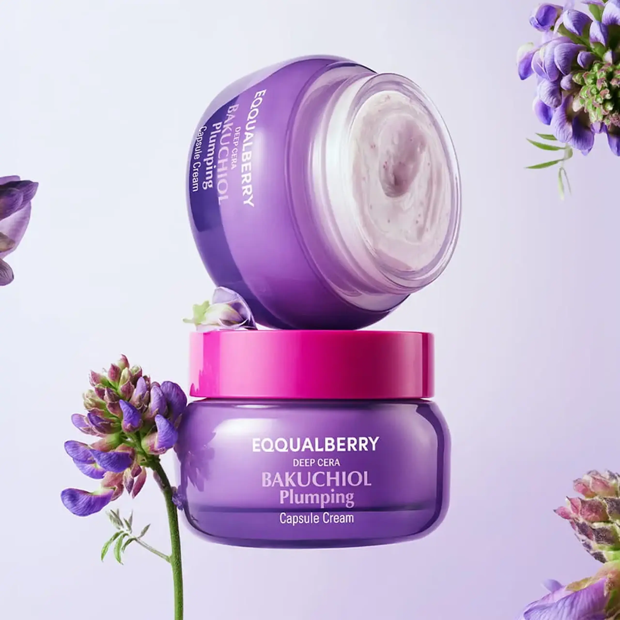 Cremă anti-age EQQUALBERRY BAKUCHIOL PLUMPING CAPSULE CREAM 50ml