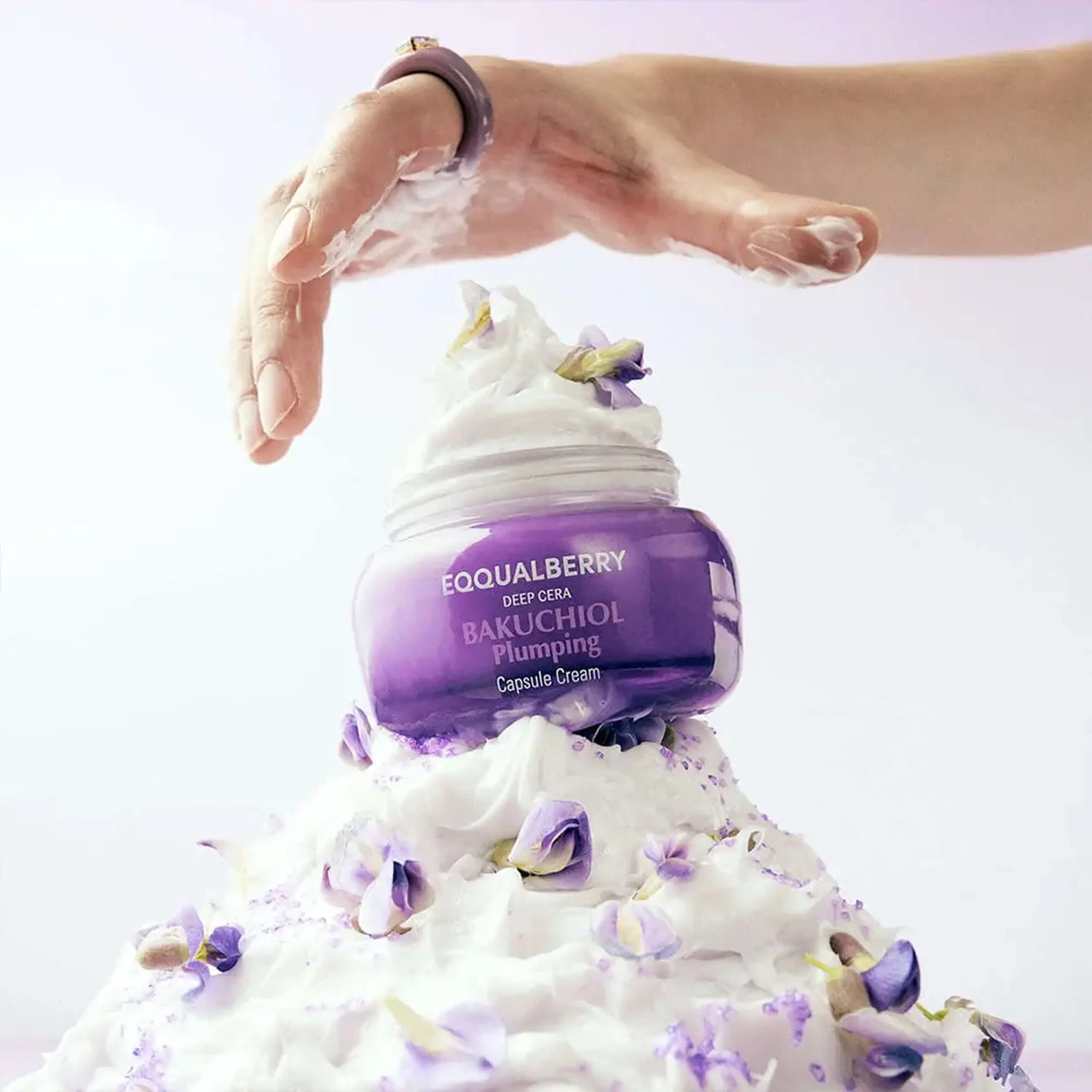 Cremă anti-age EQQUALBERRY BAKUCHIOL PLUMPING CAPSULE CREAM 50ml