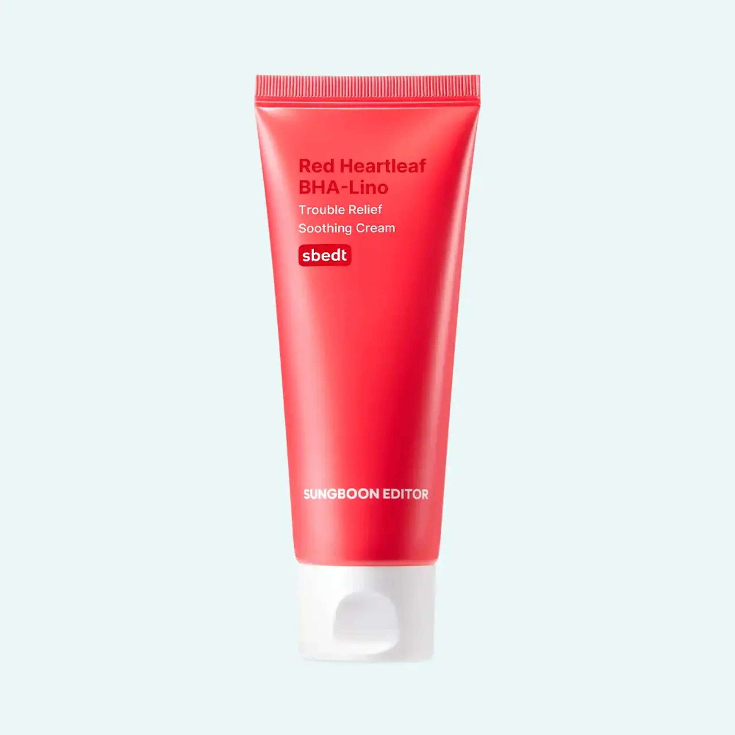 Cremă calmantă Sungboon Editor Red Heartleaf BHA-Lino Trouble Relief Cream 50 ml