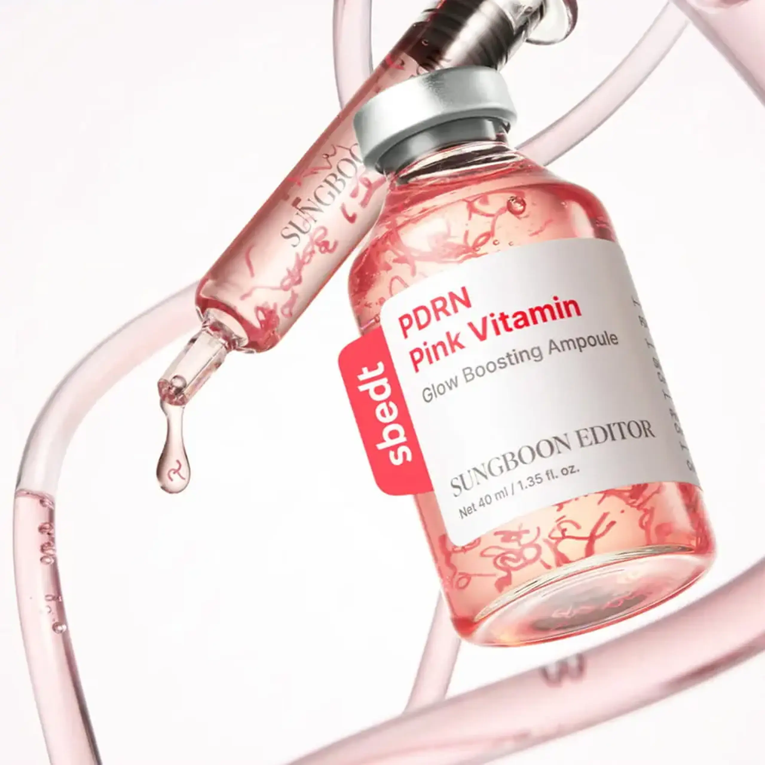 Ser hidratant SUNGBOON EDITOR PDRN Pink Vitamin Glow Boosting Ampoule 40ml