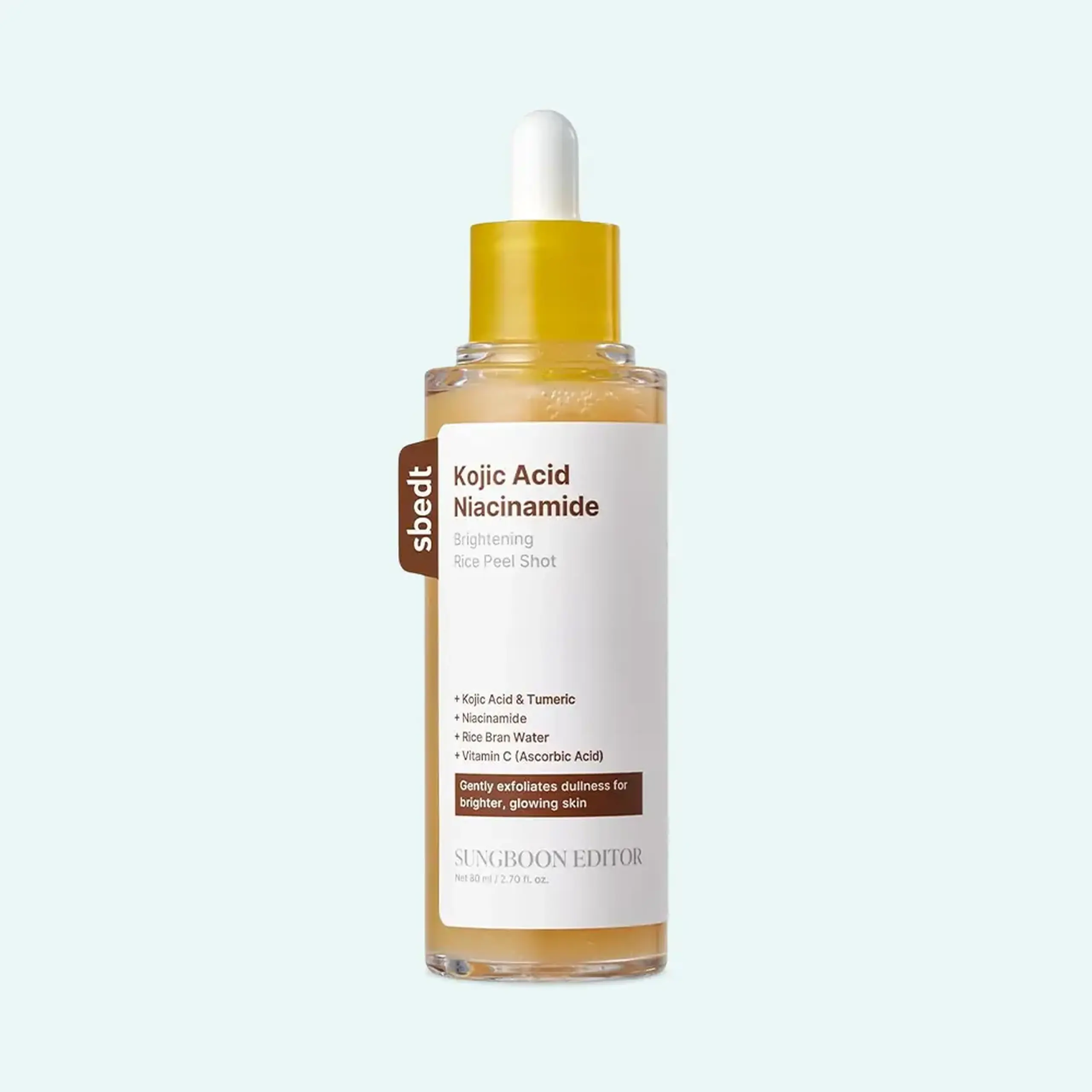 Peeling delicat SUNGBOON EDITOR Kojic Acid Niacinamide Brightening Rice Peel Shot 80ml