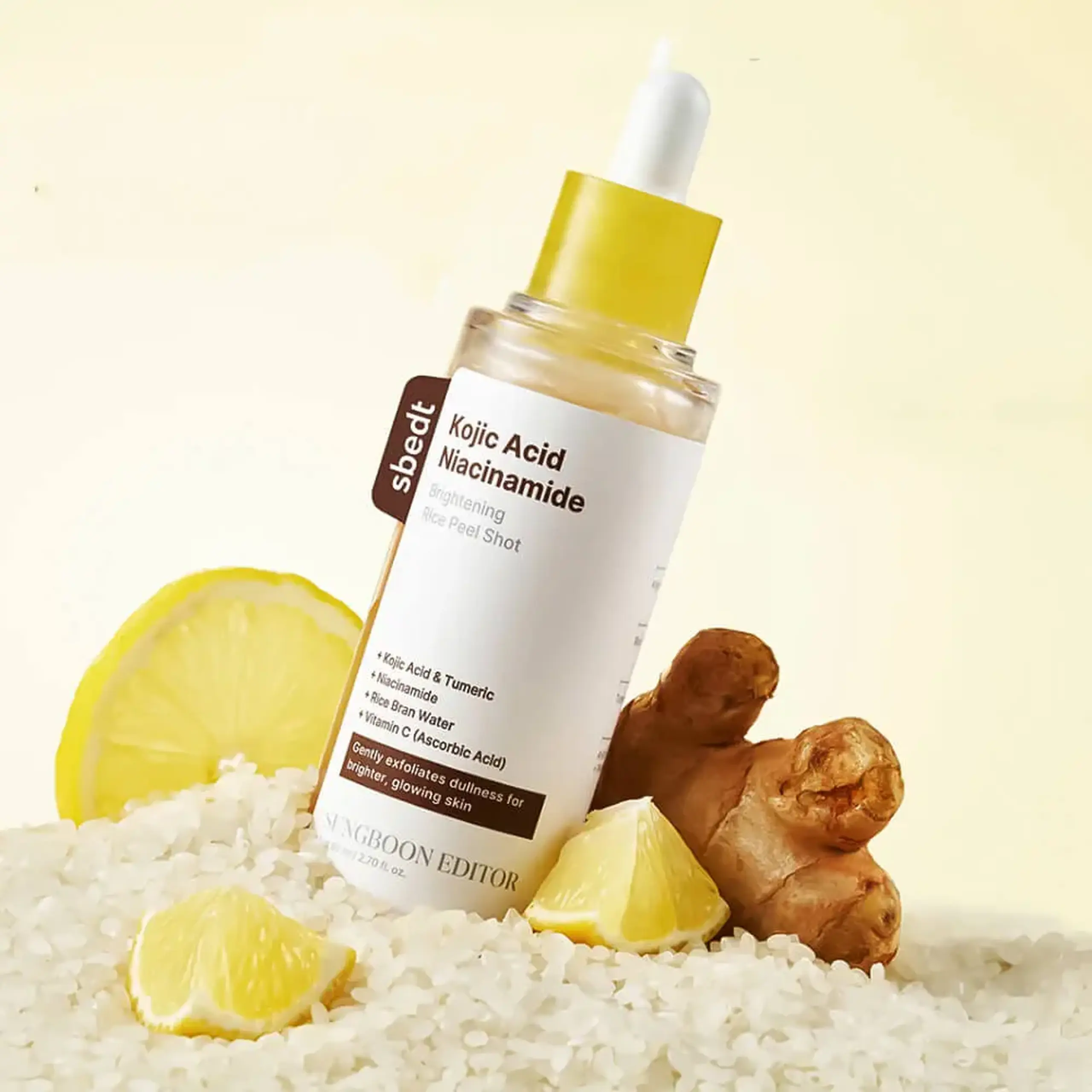 Peeling delicat SUNGBOON EDITOR Kojic Acid Niacinamide Brightening Rice Peel Shot 80ml