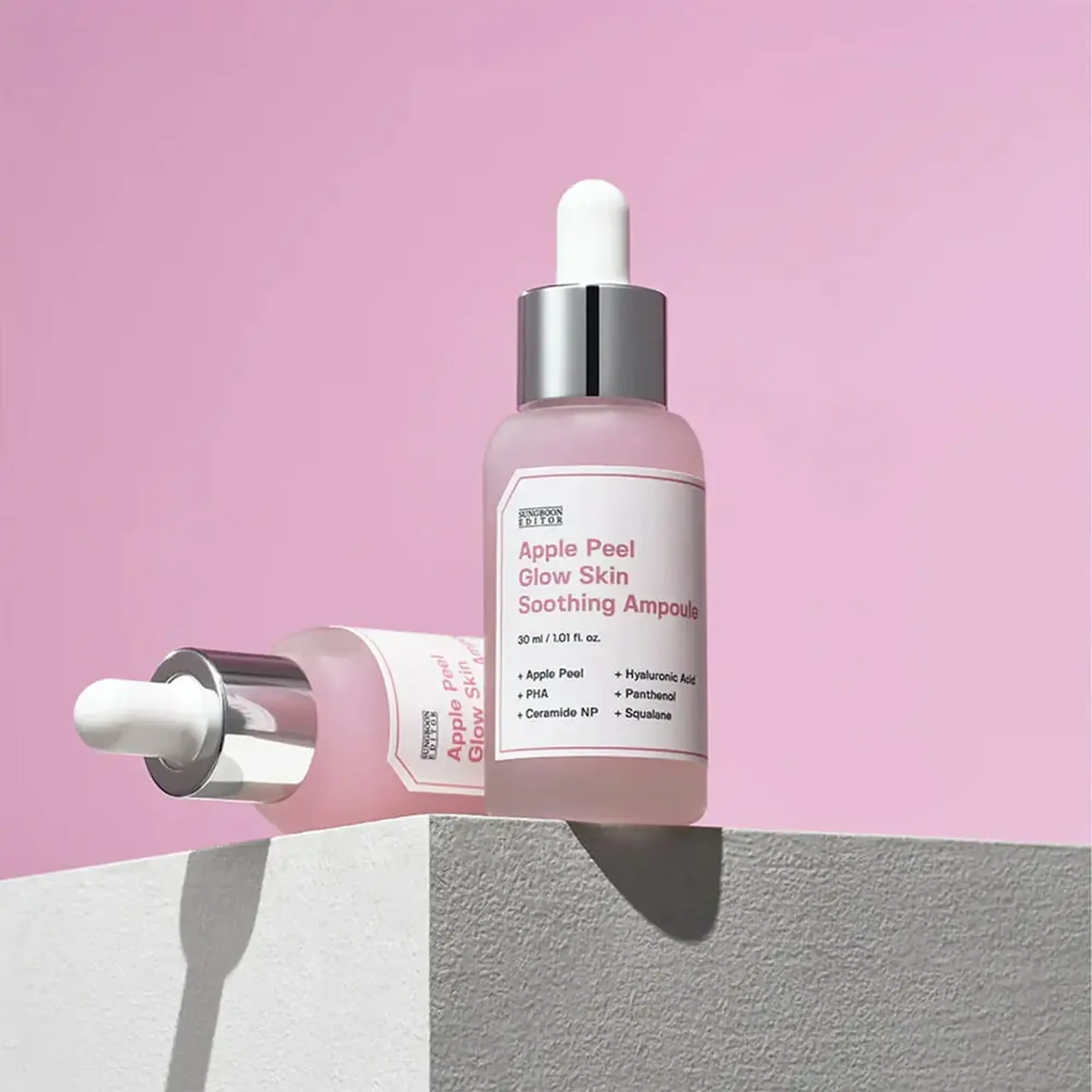 Fiolă calmantă și hidratantă Sungboon Editor Apple Peel Glow Skin Soothing Ampoule 30 ml