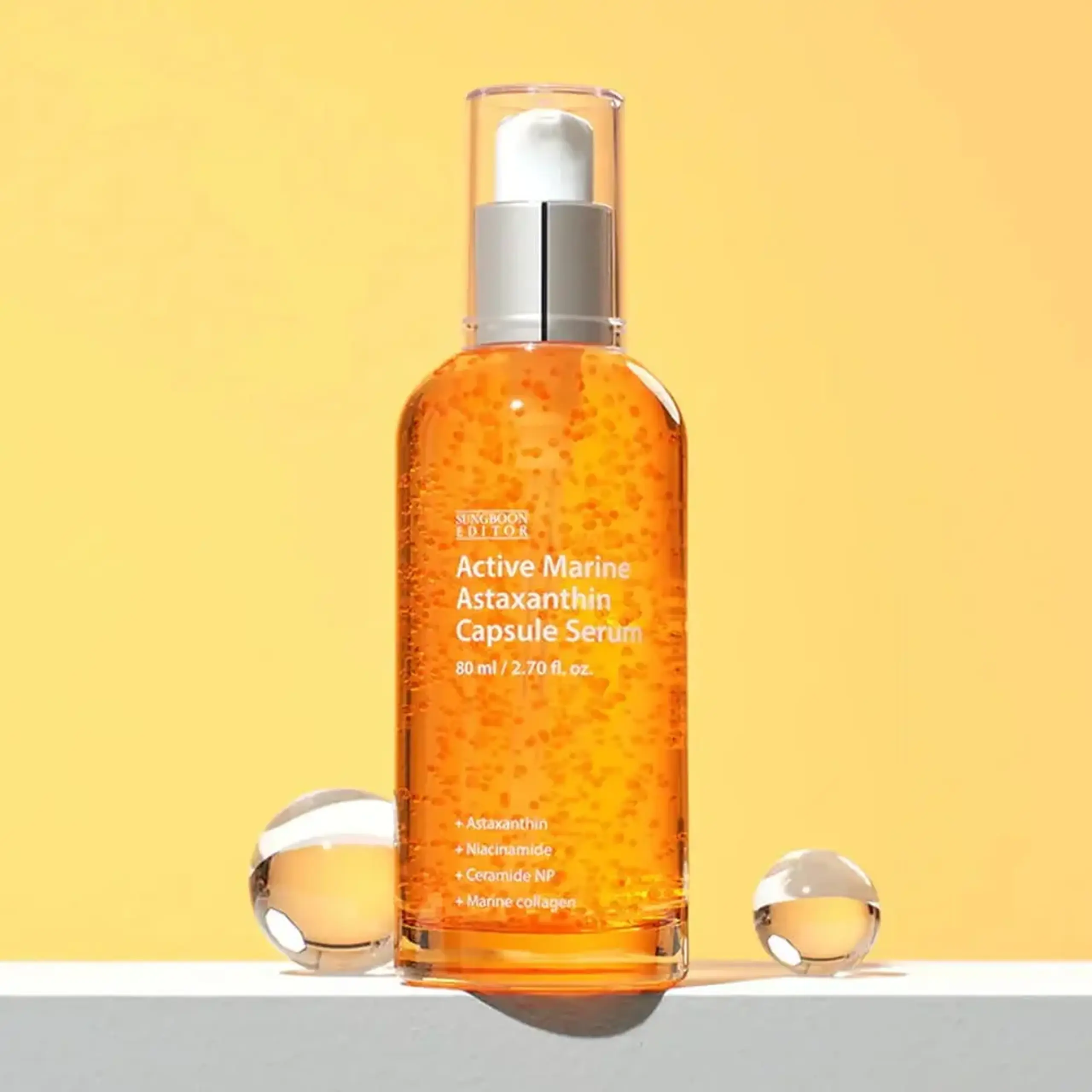 Ser concentrat cu astaxantină marină în capsule Sungboon Editor Active Marine Astaxanthin Capsule Serum 30 ml