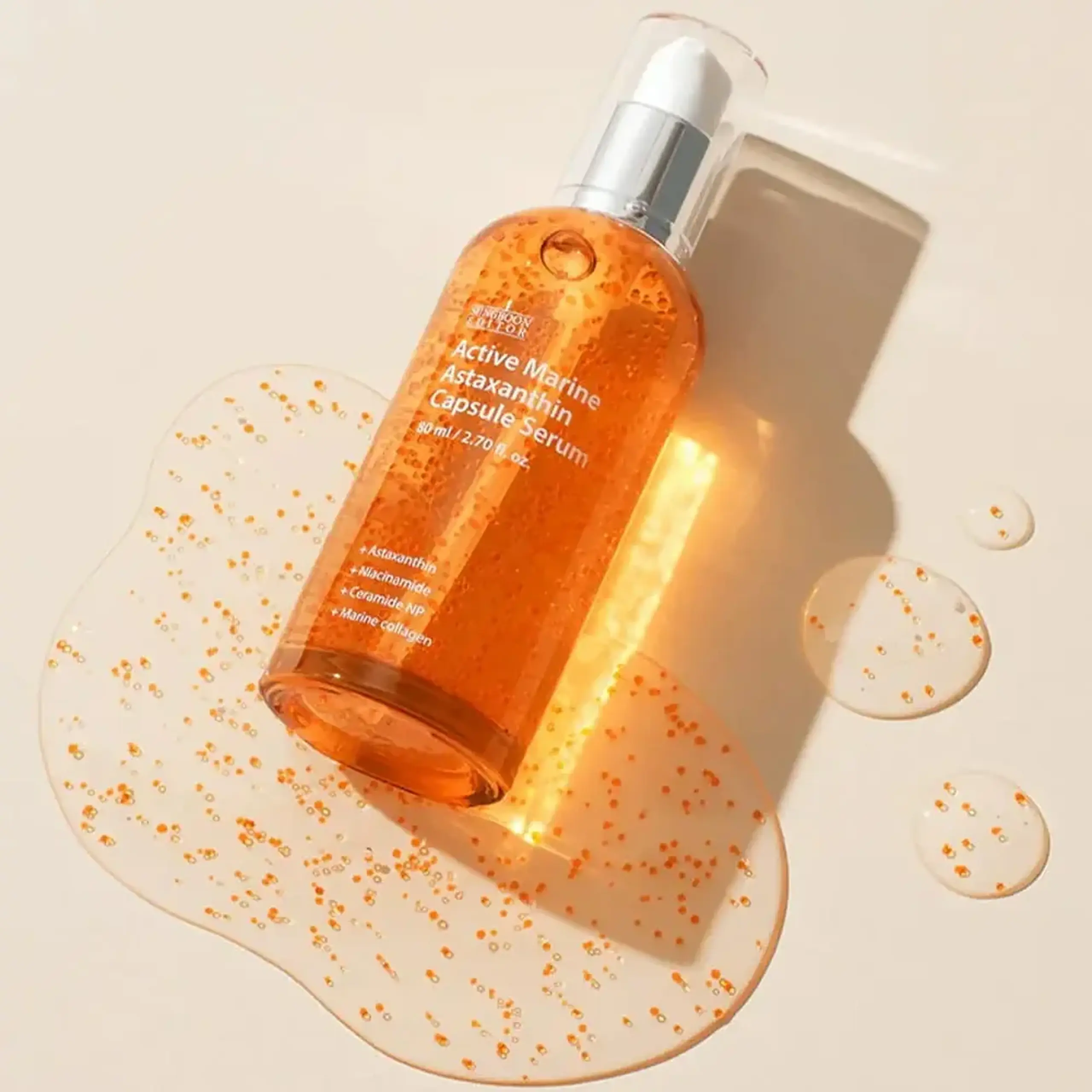 Ser concentrat cu astaxantină marină în capsule Sungboon Editor Active Marine Astaxanthin Capsule Serum 30 ml