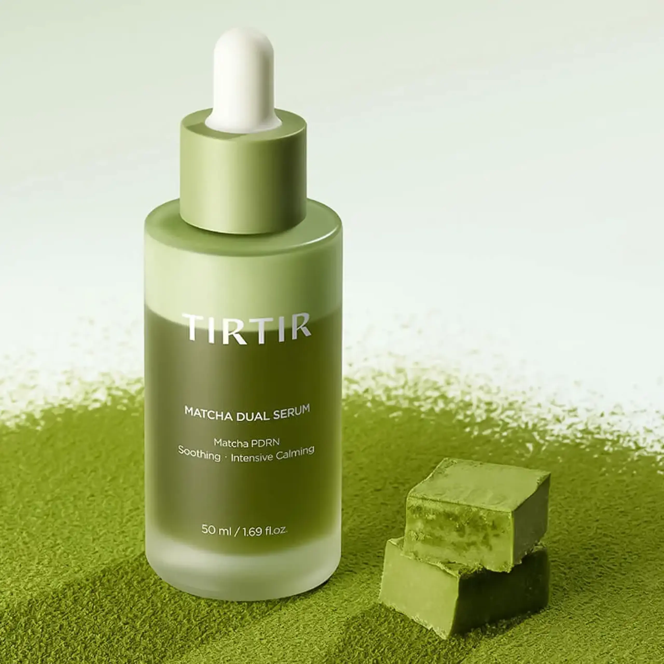 Ser bifazic cu matcha și PDRN TIRTIR Matcha Dual Serum 50 ml