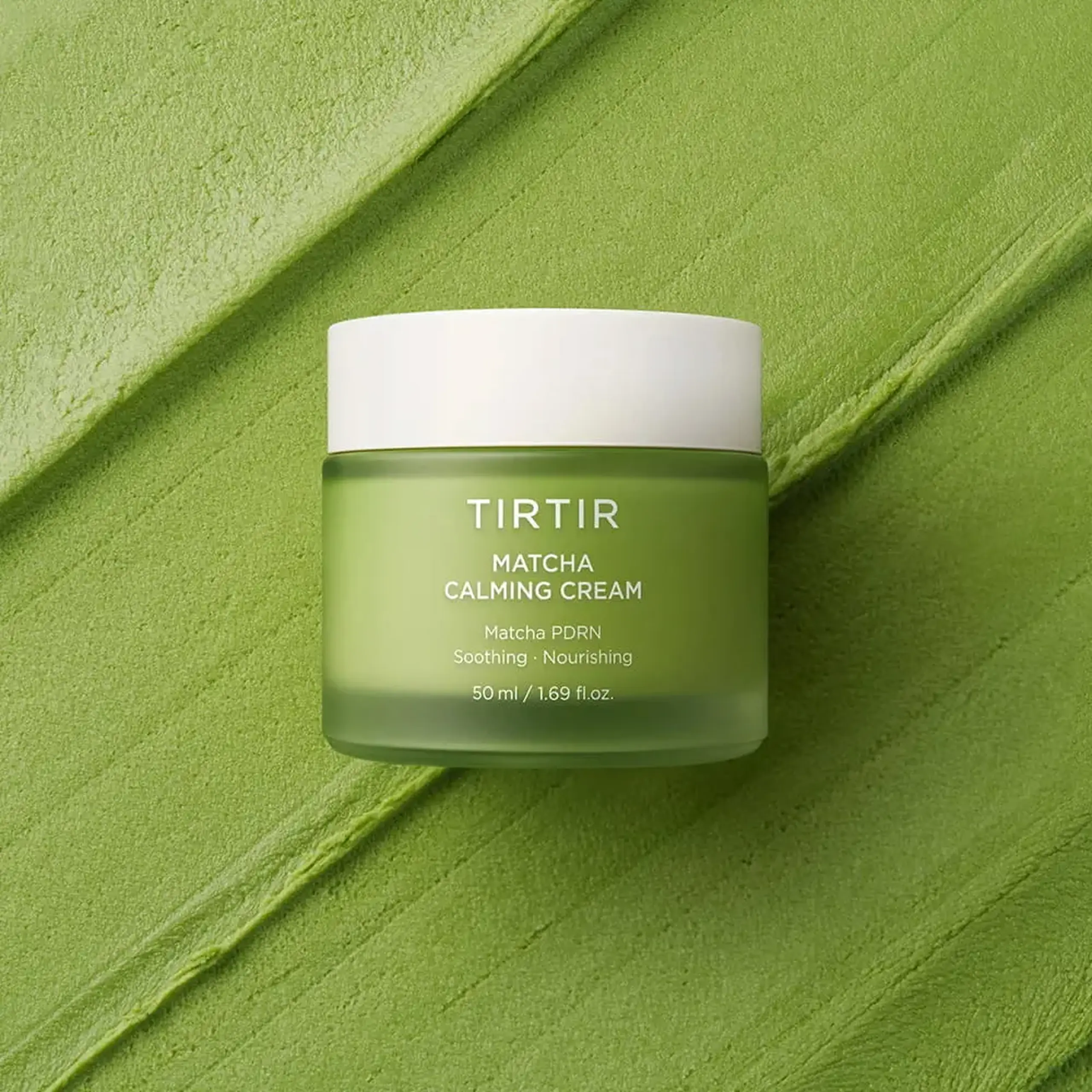 Cremă calmantă cu matcha, PDRN TIRTIR Matcha Calming Cream 50 ml