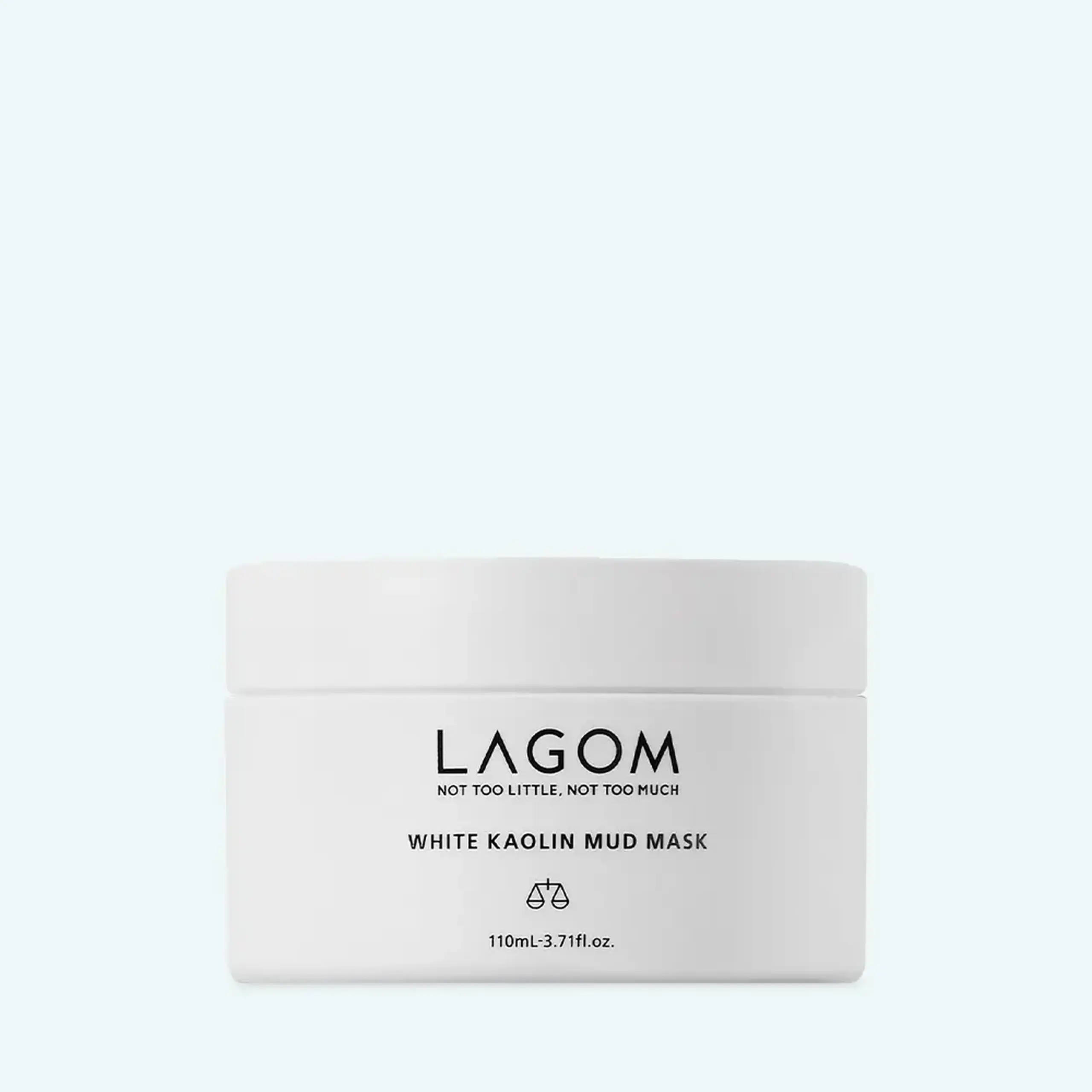 Mască purifiantă cu argilă albă și exfolianți blânzi Lagom White Kaolin Mud Mask 110 ml