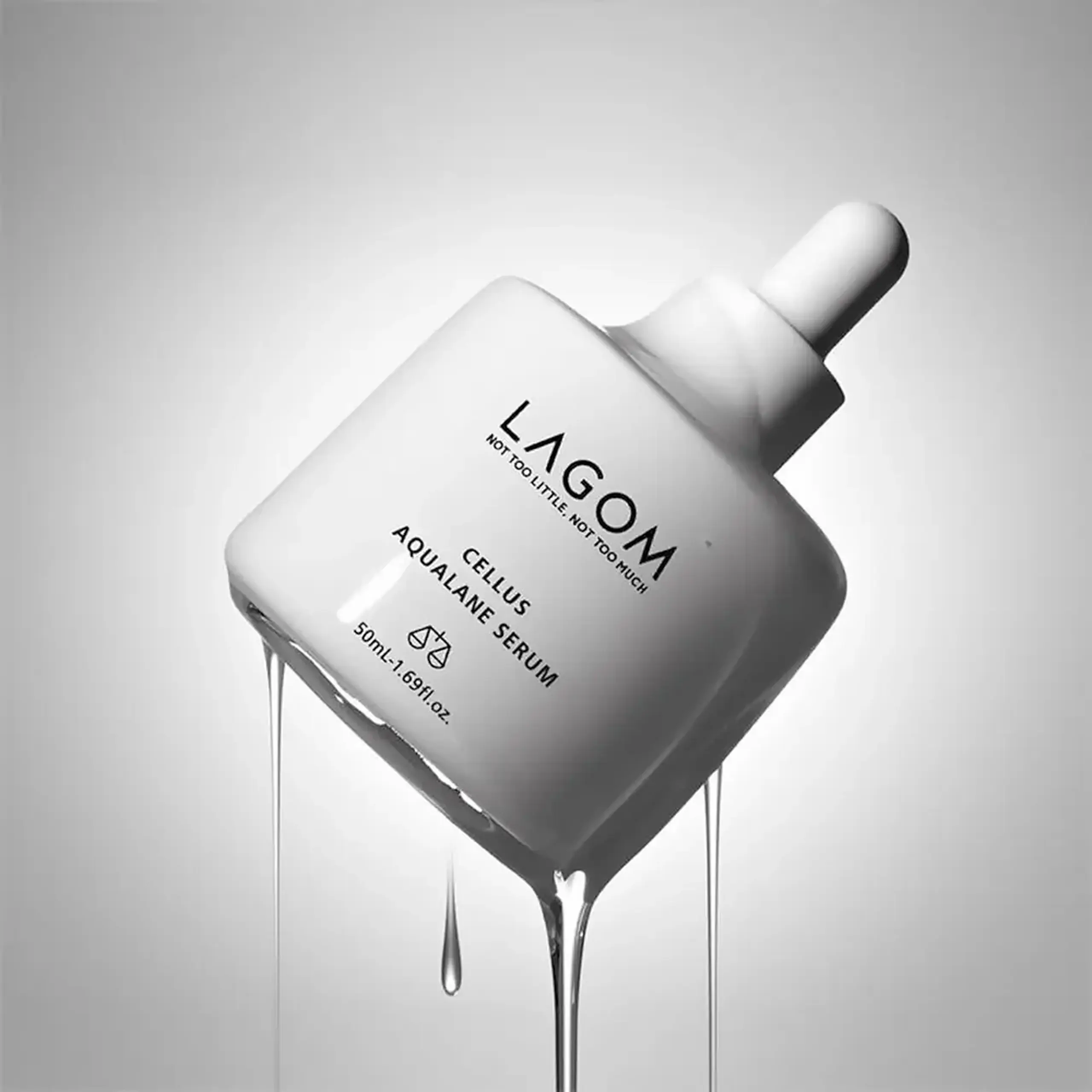 Ser hidratant cu squalane vegetal Lagom Cellus Aqualane Serum 50 ml