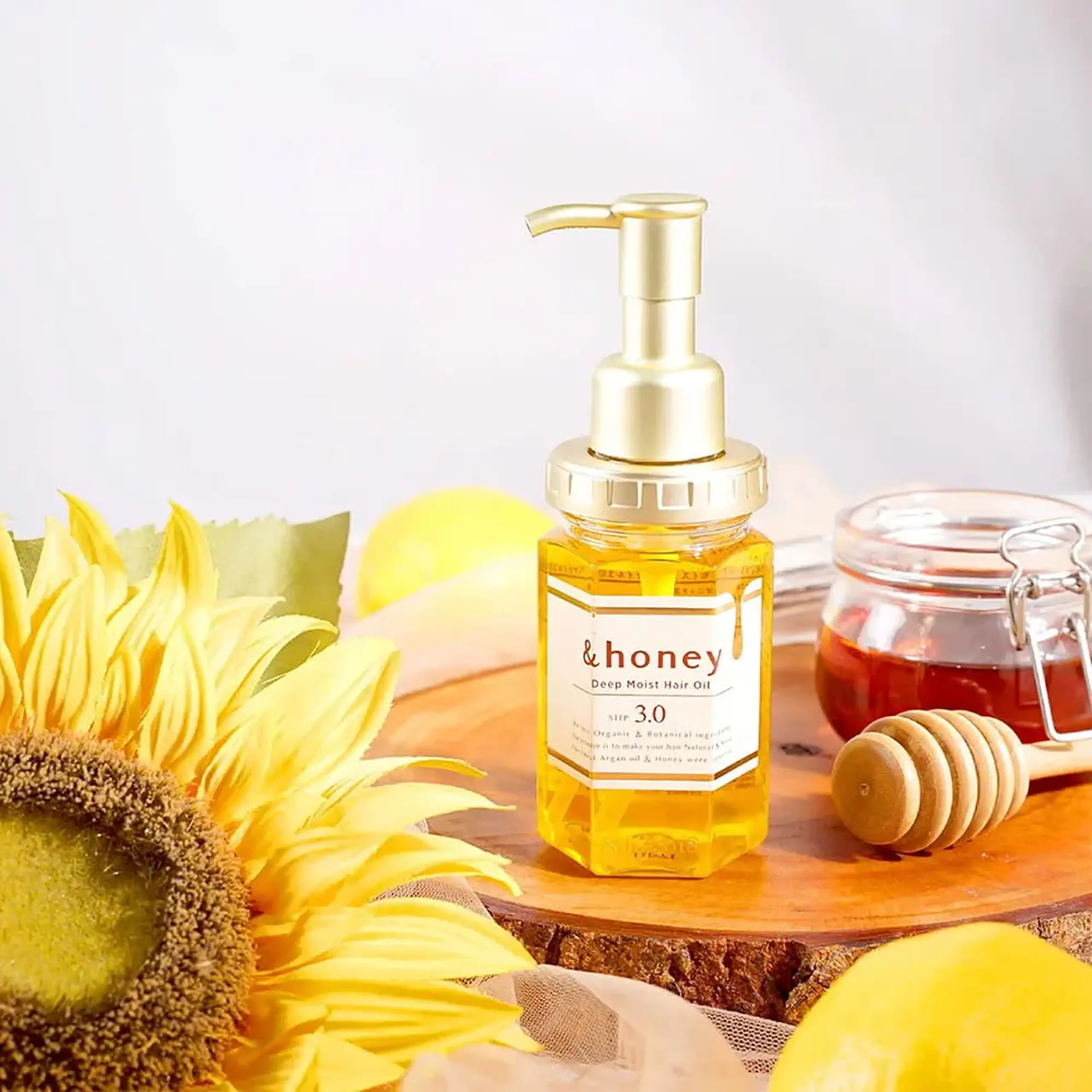Ulei leave-in hidratant cu miere și ulei de argan ViCREA &amp;honey Deep Moist Hair Oil 3.0 Damask Rose Honey 100 ml