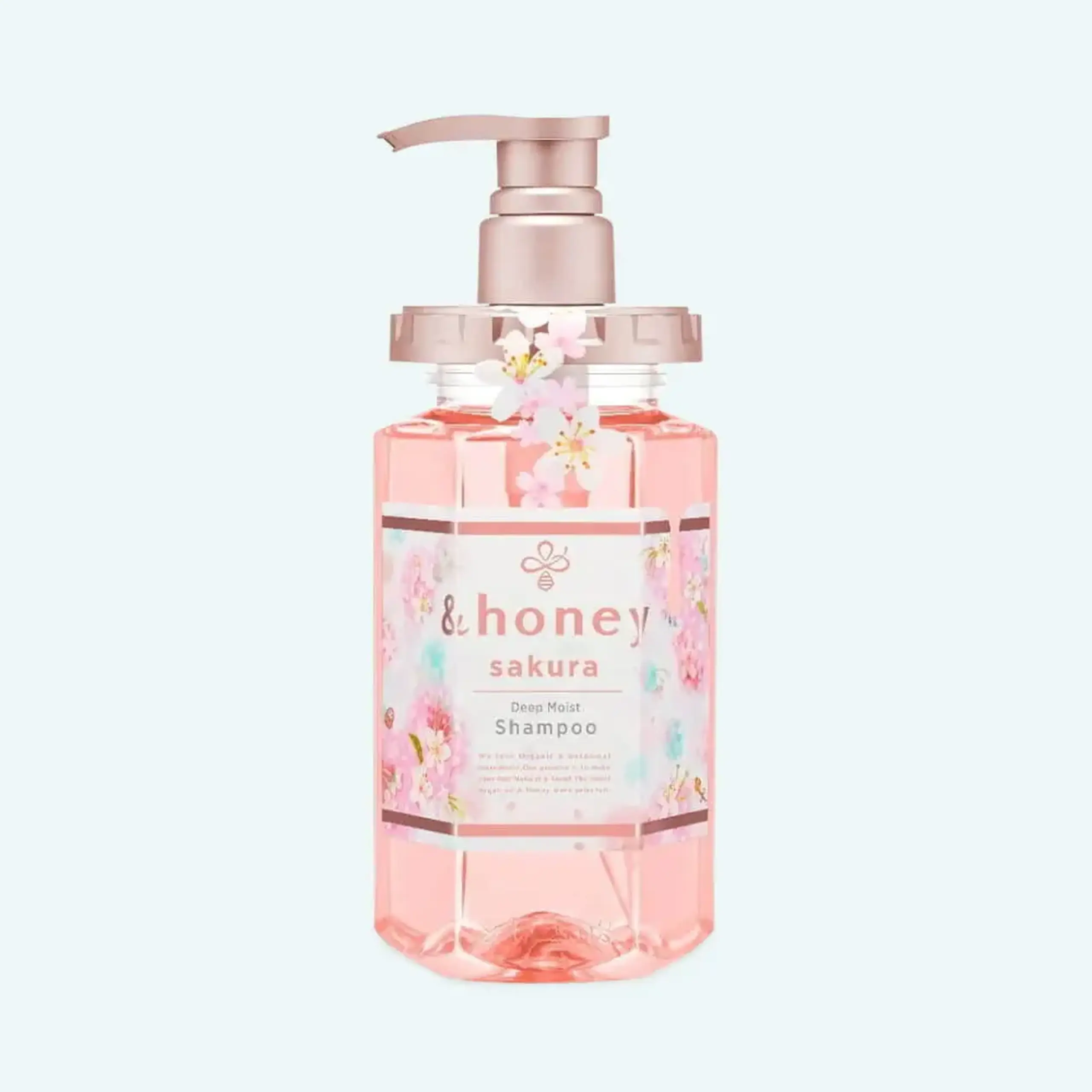 Șampon hidratant cu miere și parfum de sakura ViCREA ANDHONEY DEEP MOIST SAKURA SHAMPOO 440mL